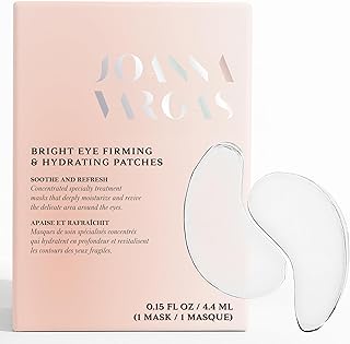 Joanna Vargas Eye Gel Mask – Hydrating Under Eye Patches with Hyaluronic Acid & Chamomile – Depuffing Eye Mask for Dark Circles, Puffiness & Fine Lines – Gel Eye Pads for Women – 1 Pair