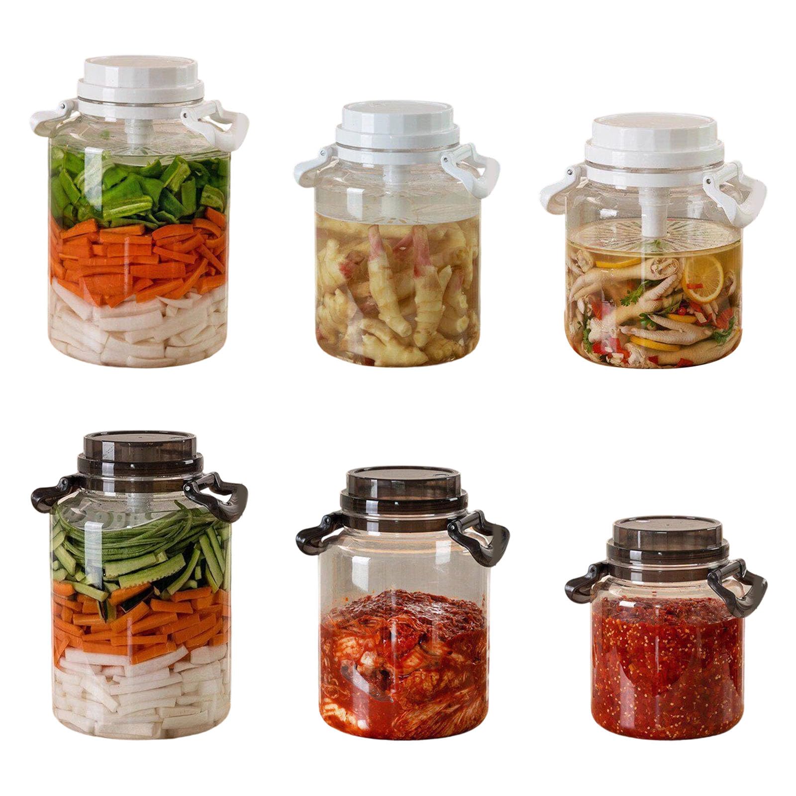Contenitore da Cucina per Alimenti fermentati in salamoia e ingredienti secchi in Materiali plastici Contenitore per Conserve
