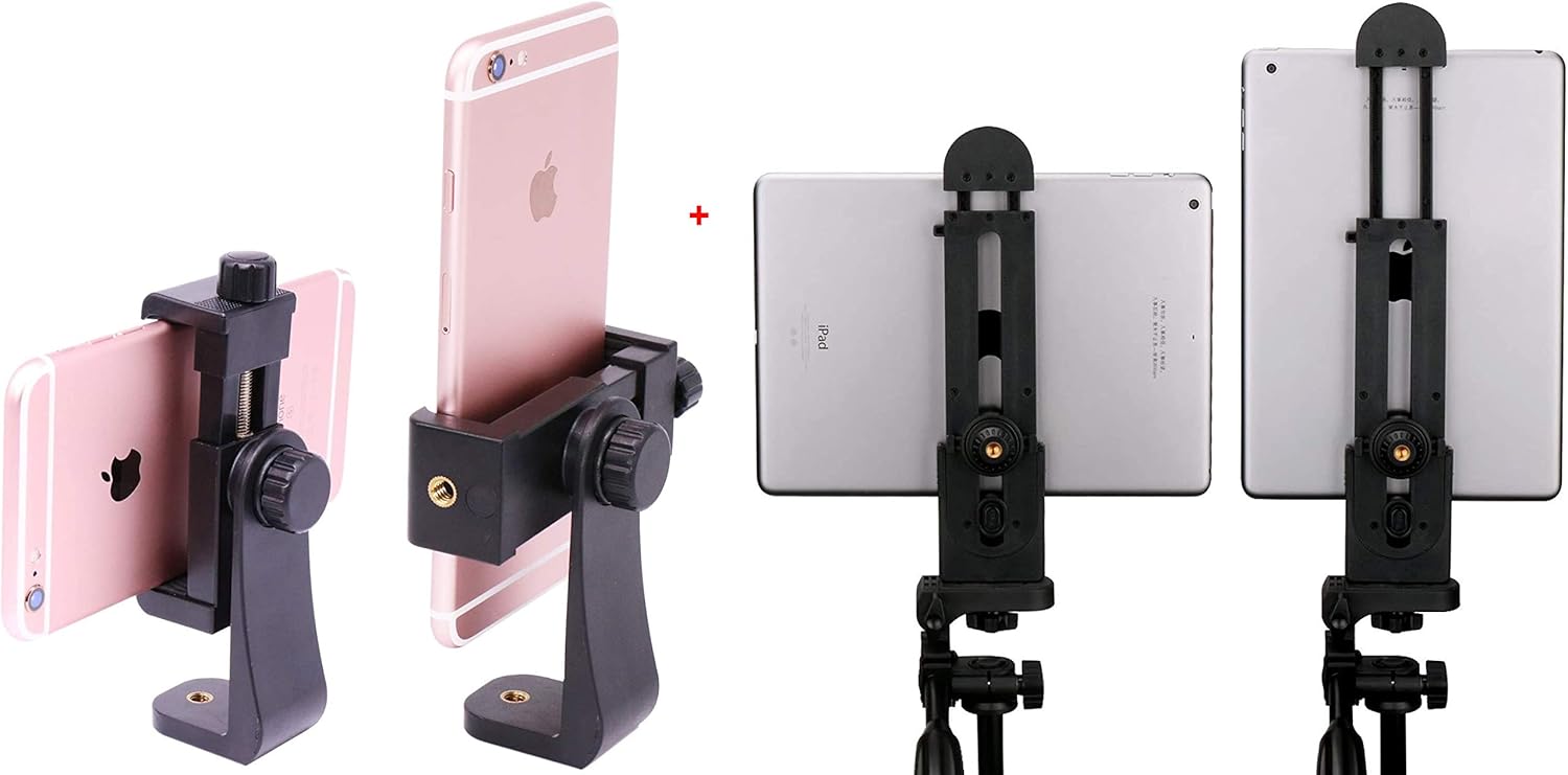ULANZI iPad Tablet Tripod Mount Adapter Bundle with Phone