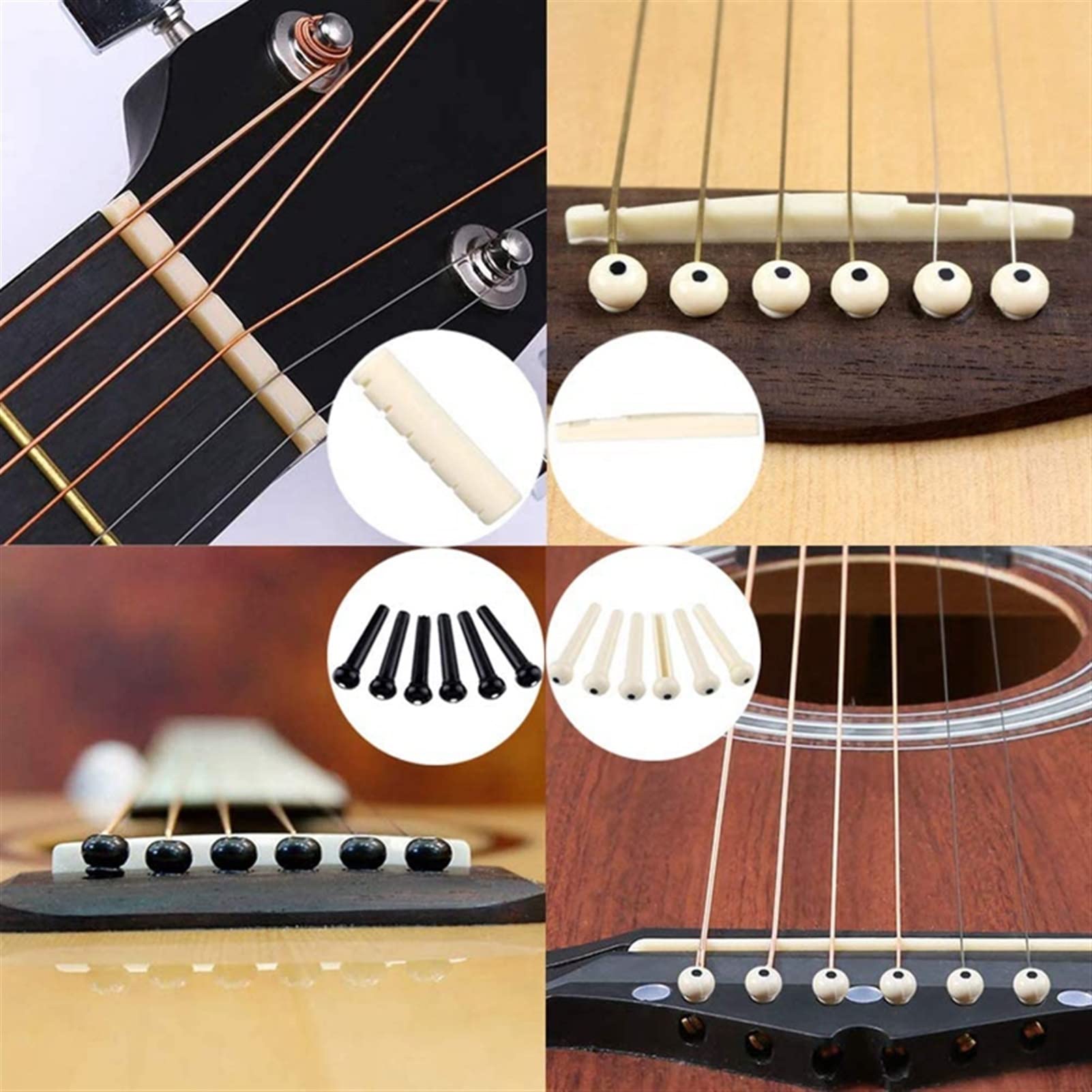Narzędzia gitarowe zestaw do zmiany narzędzi gitarowych struny kostki kostki capo uchwyt na kostki tuner mostek szpilki kciuk palec kostki zestaw akcesoriów narzędzia gitarowe