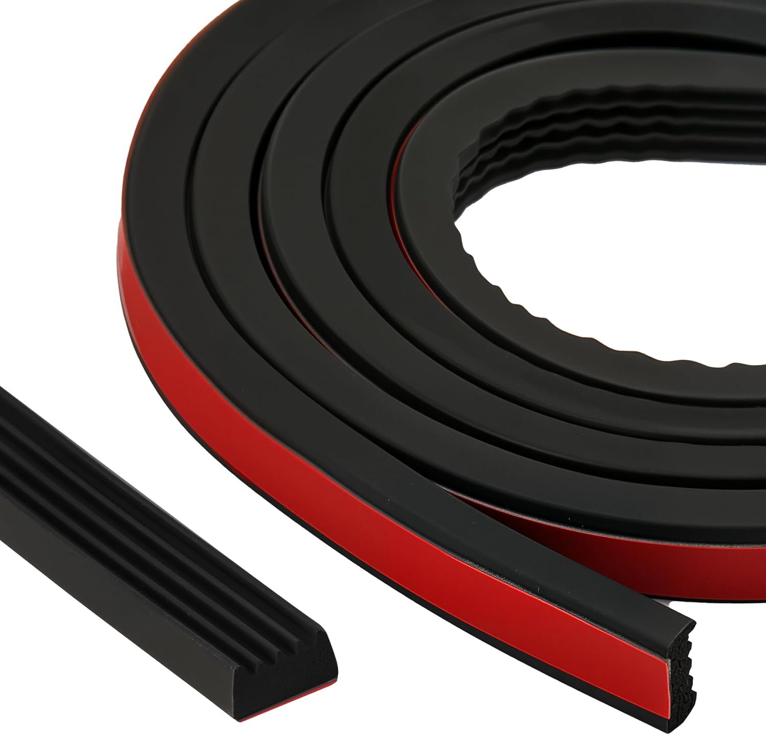 Ribbed Bulkhead Seal Strip 326A0004 for Tonneau Cover Foam Seal | 3/5 in X 65 in Tonneau Cover Seal Self-Adhesive EPDM Foam Compatible with RV, Boat, Auto, Truck, Marine, Garage Door