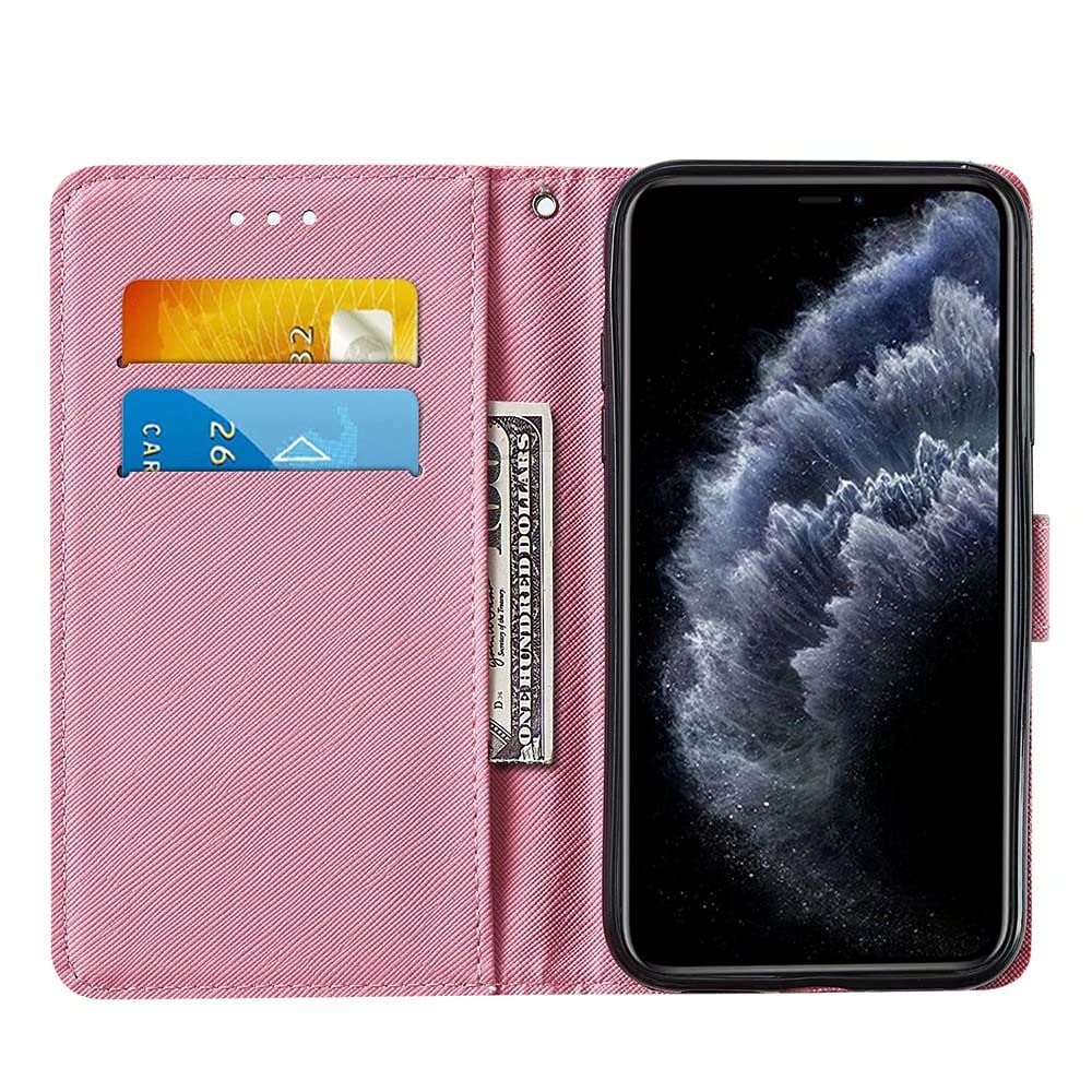 ICatchy Custodia A Portafoglio In Pelle Per Motorola Moto E7 (2020) - Viola, Con Supporto Integrato E Slot Per Carte - 4
