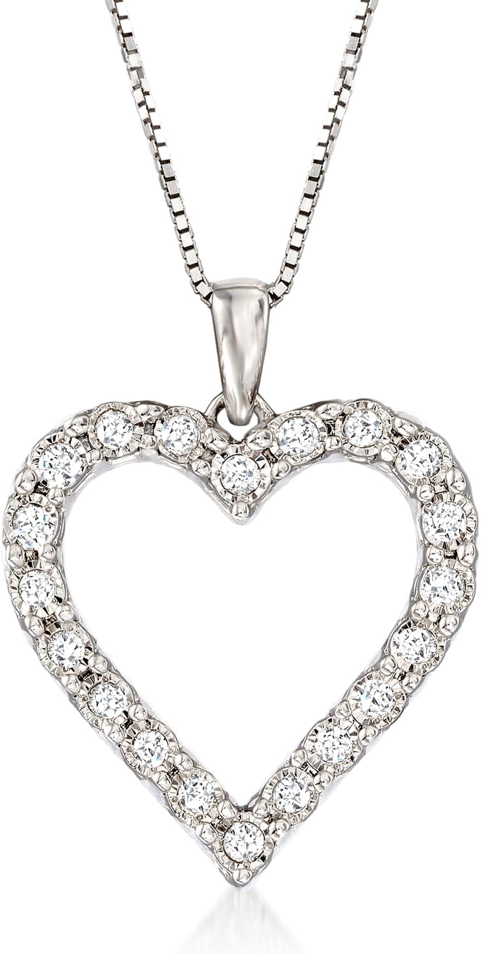 0.30 ct. t.w. Diamond Heart Pendant Necklace