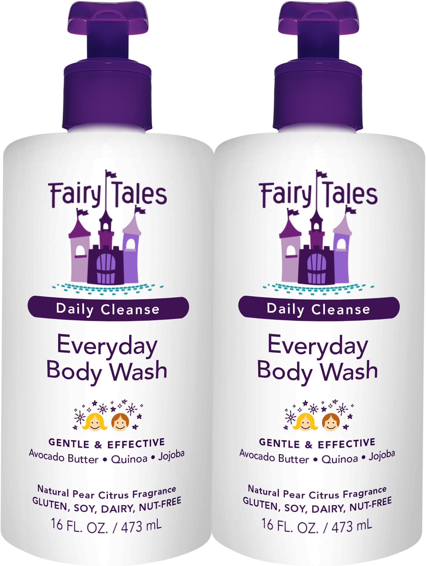 Amazon.com : Fairy Tales Daily Cleanse Kids Body Wash, Everyday Body ...