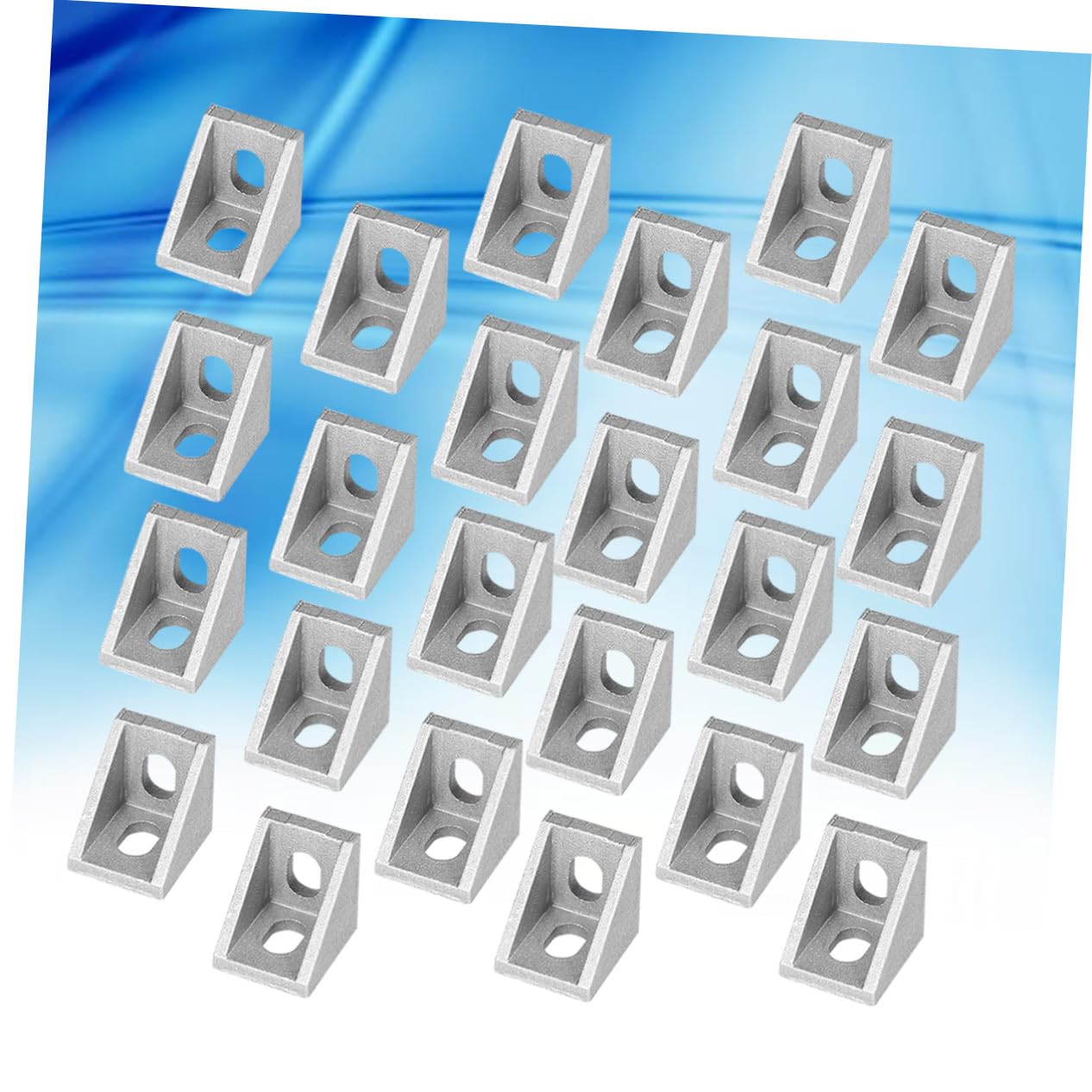 50 Stück Teiliges Aluminiumlegierung Winkelverbinder Eckverbinder für Aluminiumprofil Nut Aluminiumprofil Befestigungsmaterial für Cnc Robotik Projekte