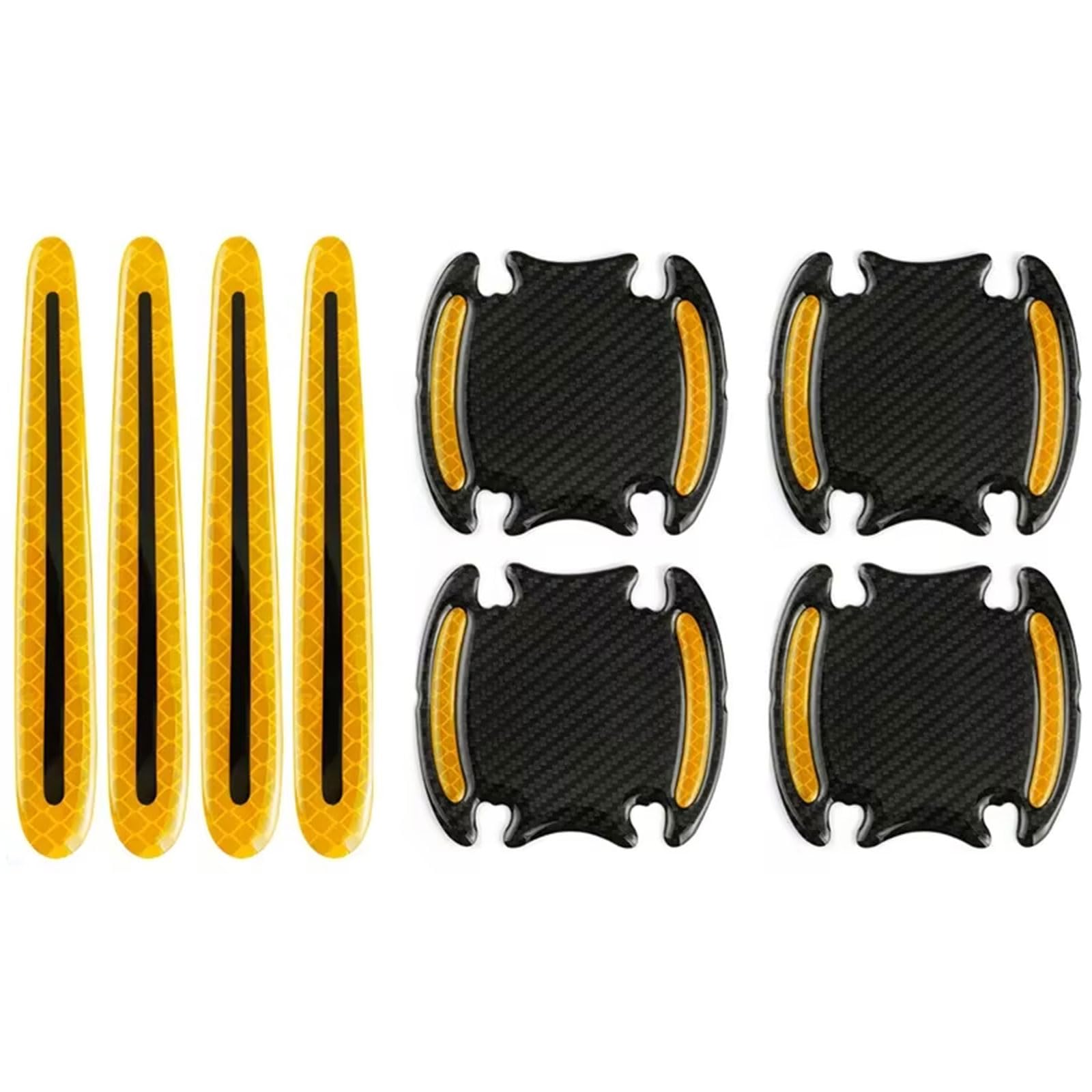 8PCS Vehicle Door Handle Protect Decals Car Covers Simple Installs for Multiple Cars Car Reflective Stickers