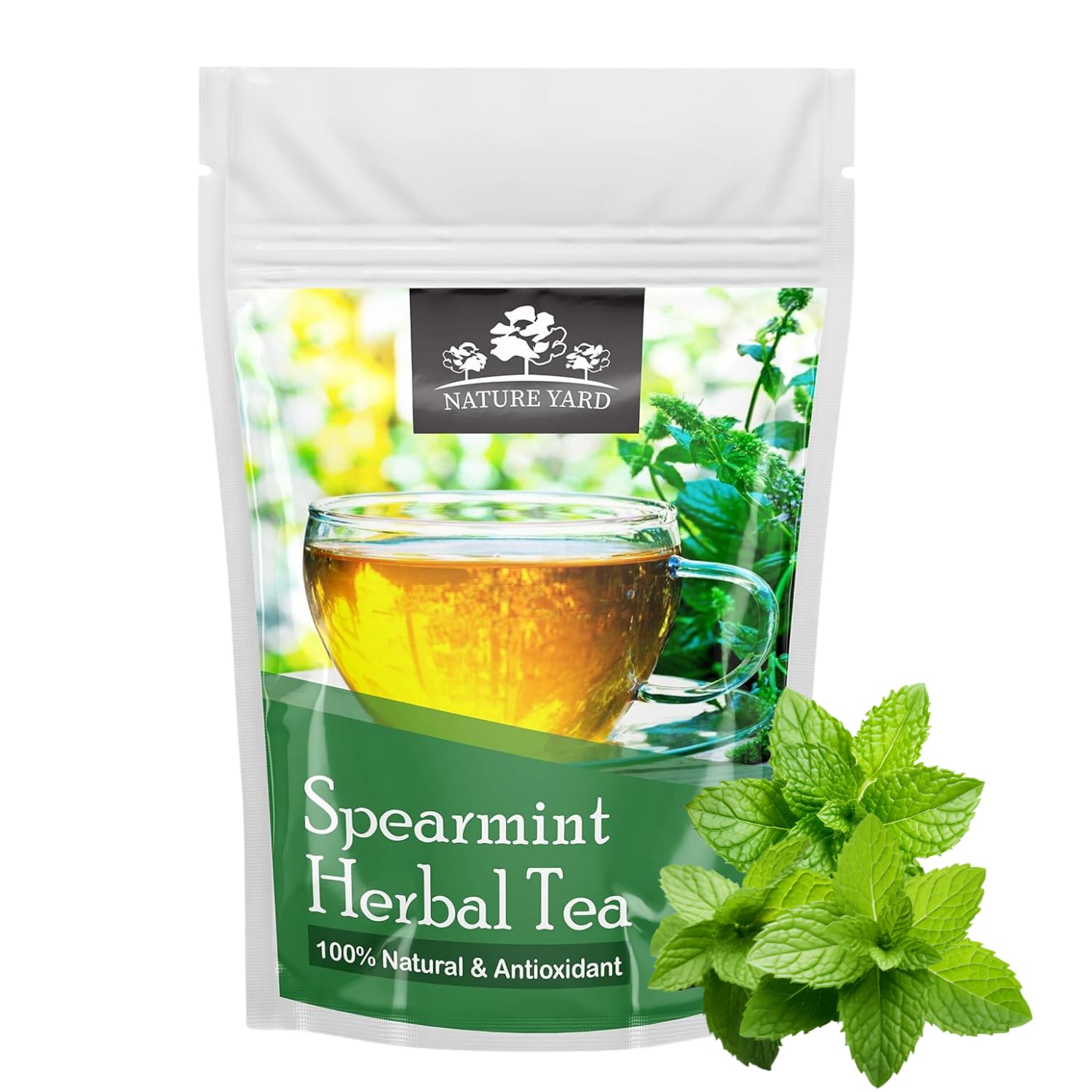 NATURE YARD Pure Organic Spearmint Herbal Tea Leaves for PCOD & PCOS- 100 gm - Helps Cure Hormonal imbalance, Unwanted Facial Hair, Acne (B0CWNWH694) Amazon Price History, Amazon Price Tracker