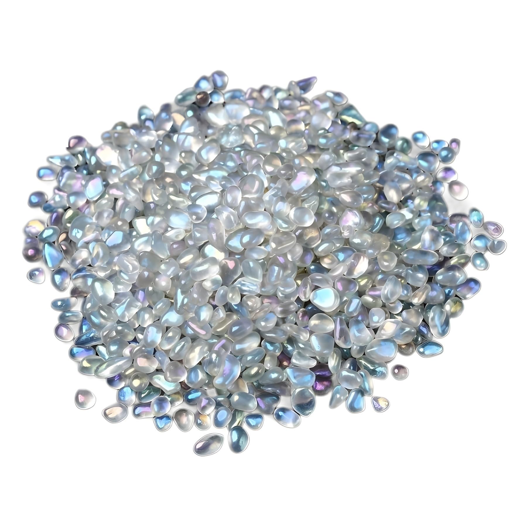 Pietre Decorative, Ghiaia di Cristallo Bianca 5-8 mm 500 g/1000 g Decorazione for fioriera Acquario(1000g)