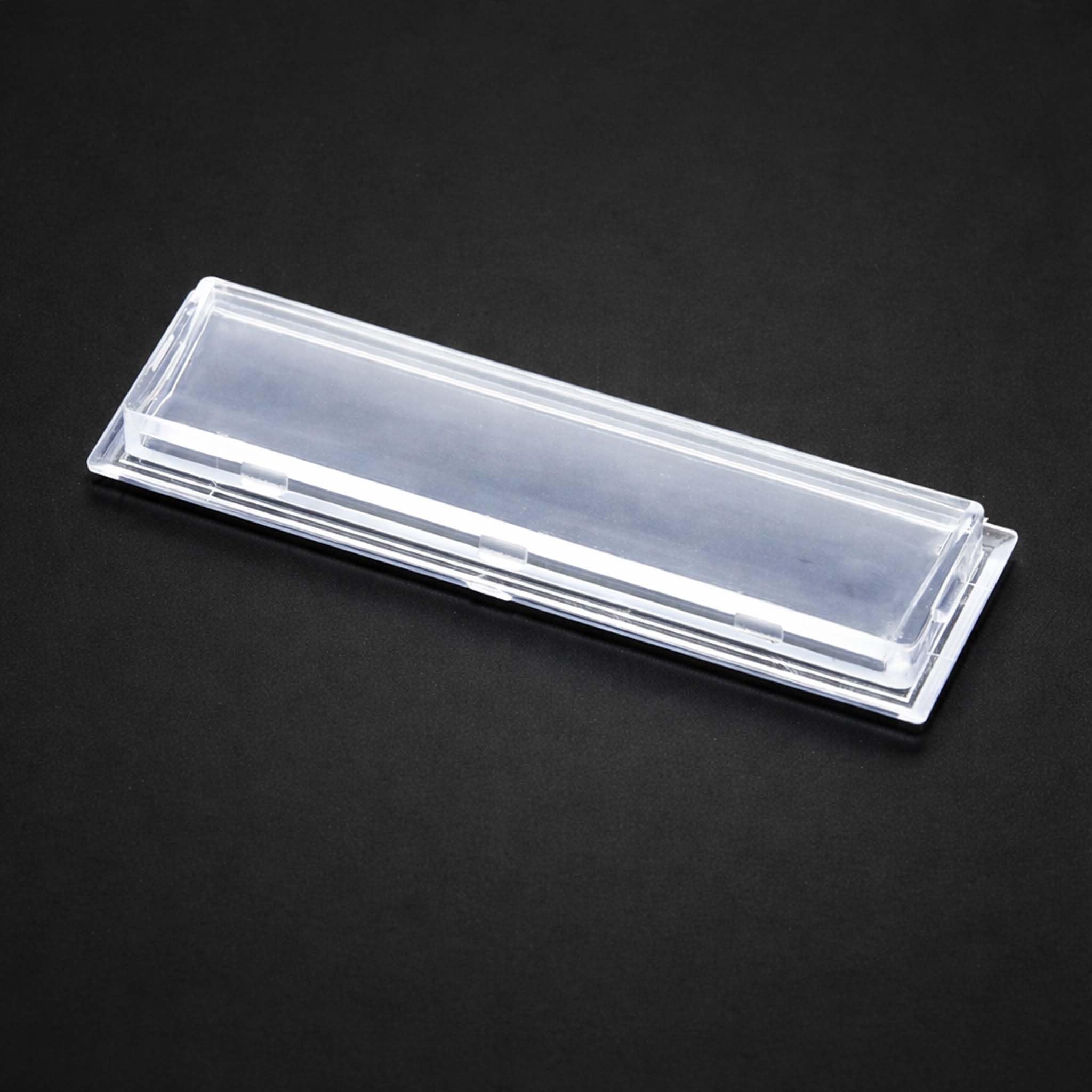 Wiltec Osłona na tabliczkę imienną 73 x 21 mm do skrzynki pocztowej, przezroczysta ochrona identyfikatora, akcesoria do skrzynek pocztowych