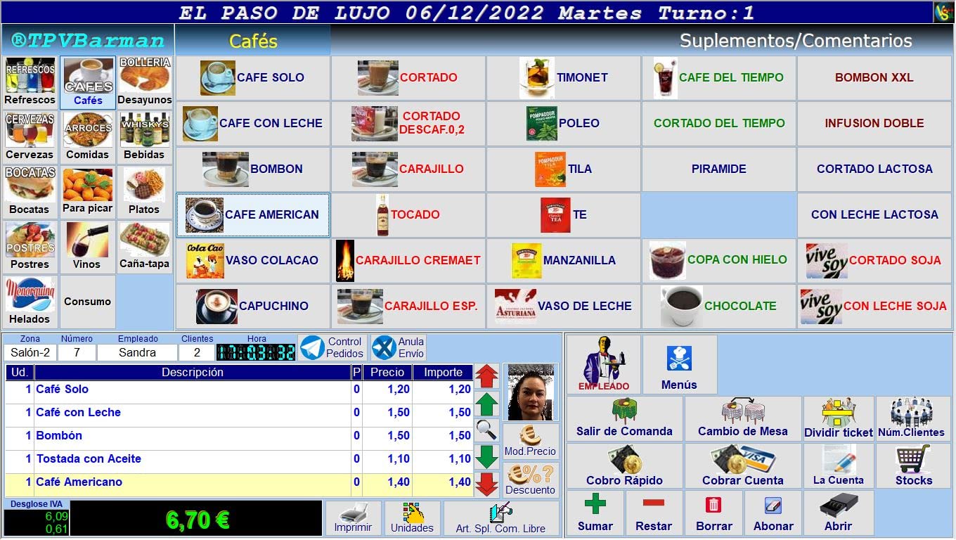 TPV Bares y Restaurantes Version VERI*FACTU