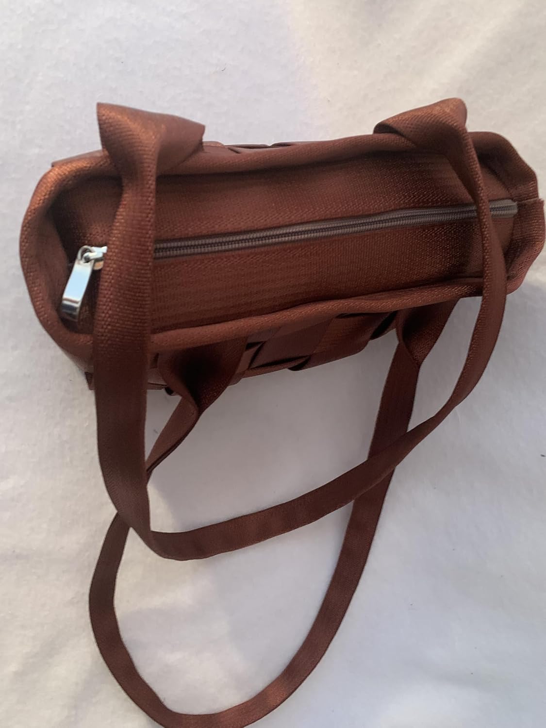 Aunt Sandy's Sewing Seatbelt Purse, Rich Brick Red | Washable, Burgundy
