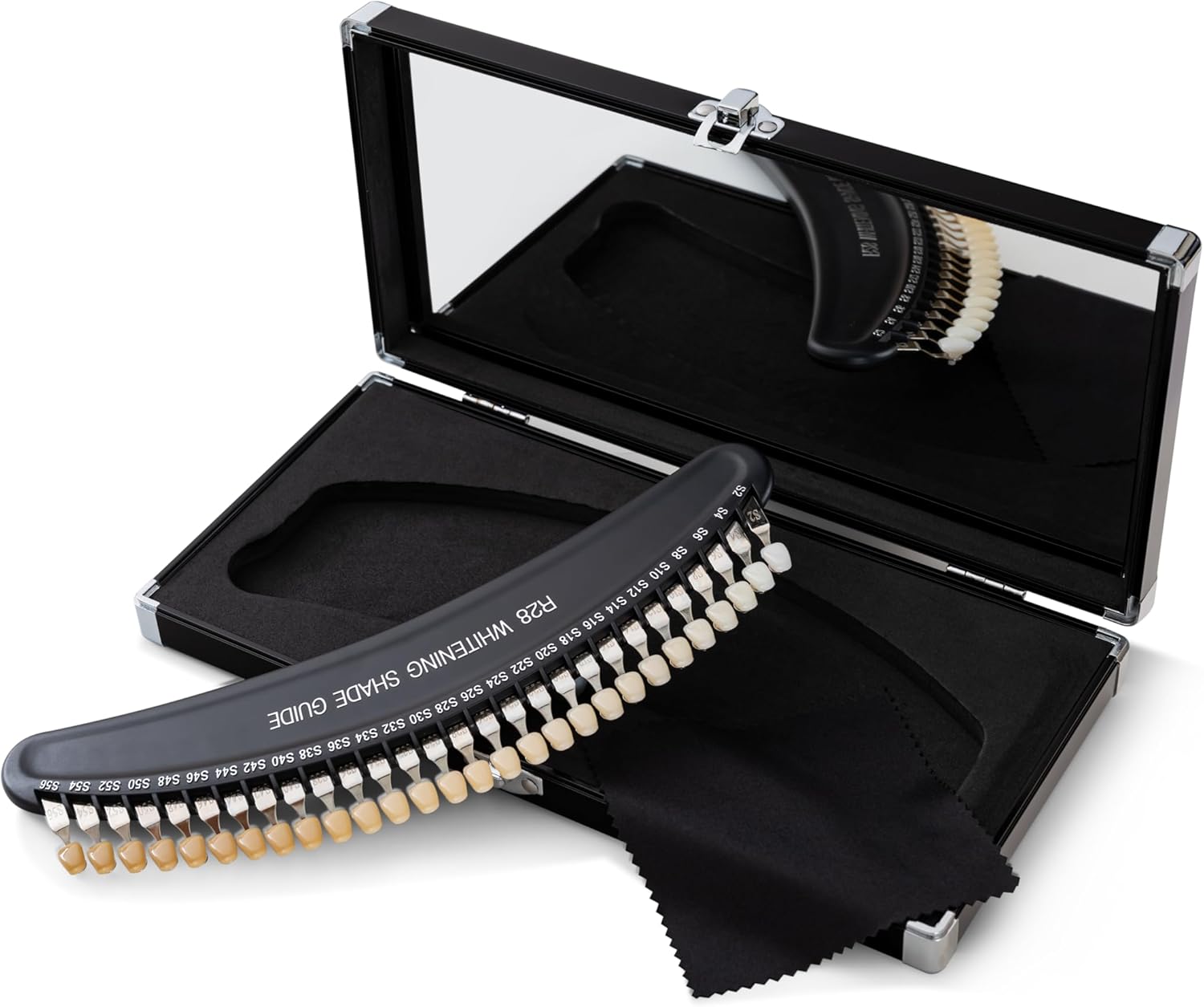 Professional 3D R-28 Dental Tooth Teeth Whitening Shade Guide for Dentist Tracking Teeth Whitening Course, Tooth Shade Guide with 28Colors