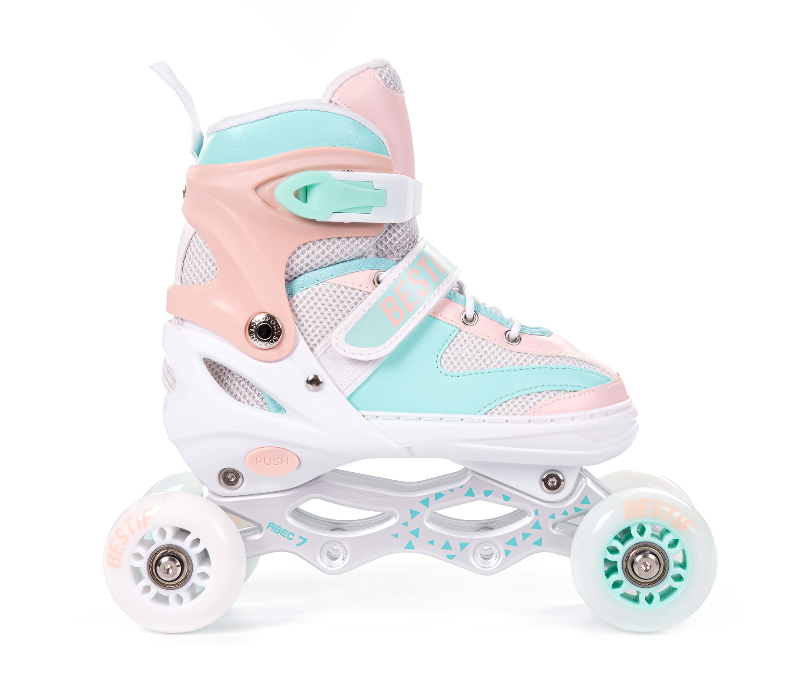 Inliner für Kinder und Erwachsene Inline Skates 4in1 Rollschuhe Schlittschuhe Verstellbar