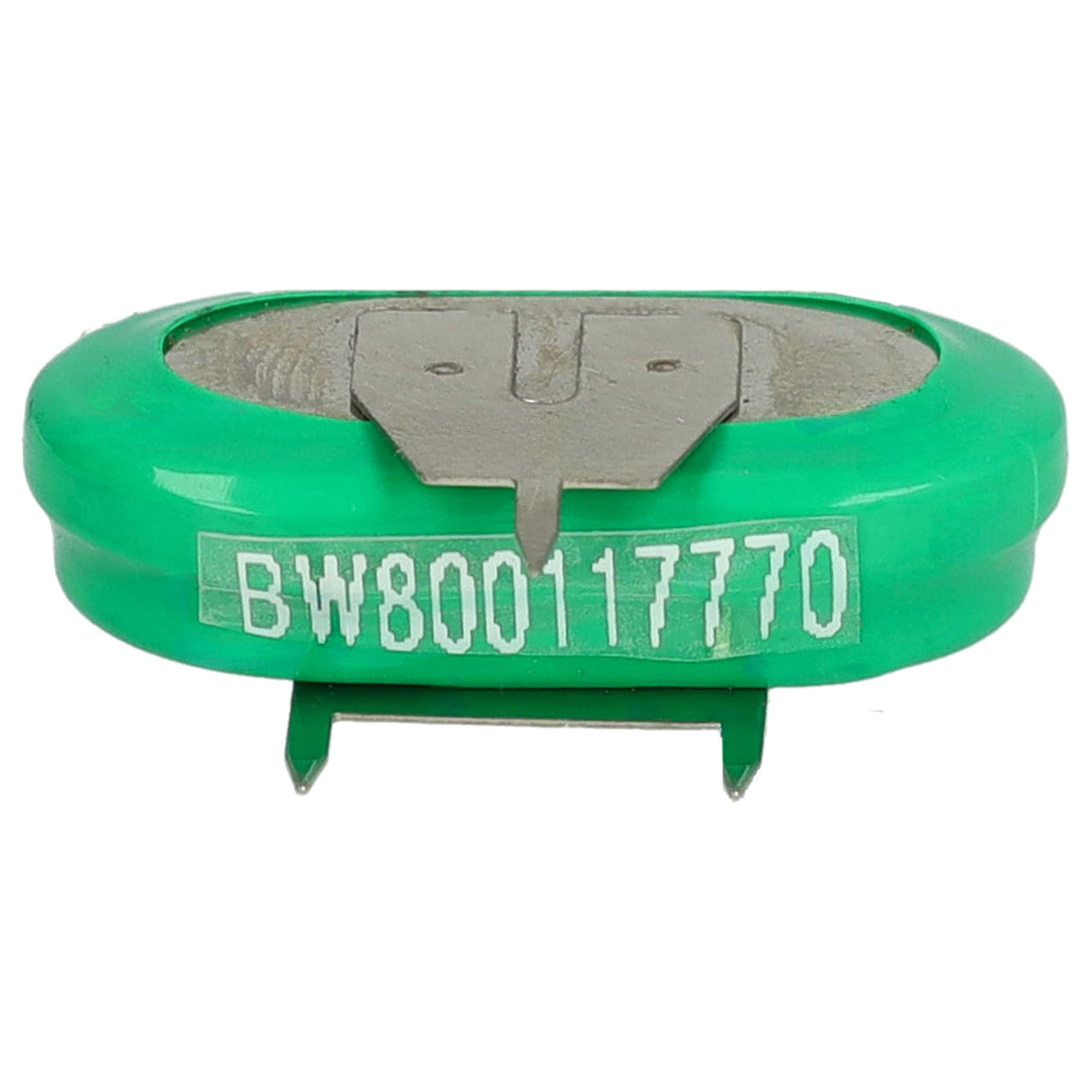 vhbw 50x NiMH Batería de botón de Repuesto Tipo 1/V150H 3 Pines 150 mAh 1,2 V Compatible para lámparas solares, etc.
