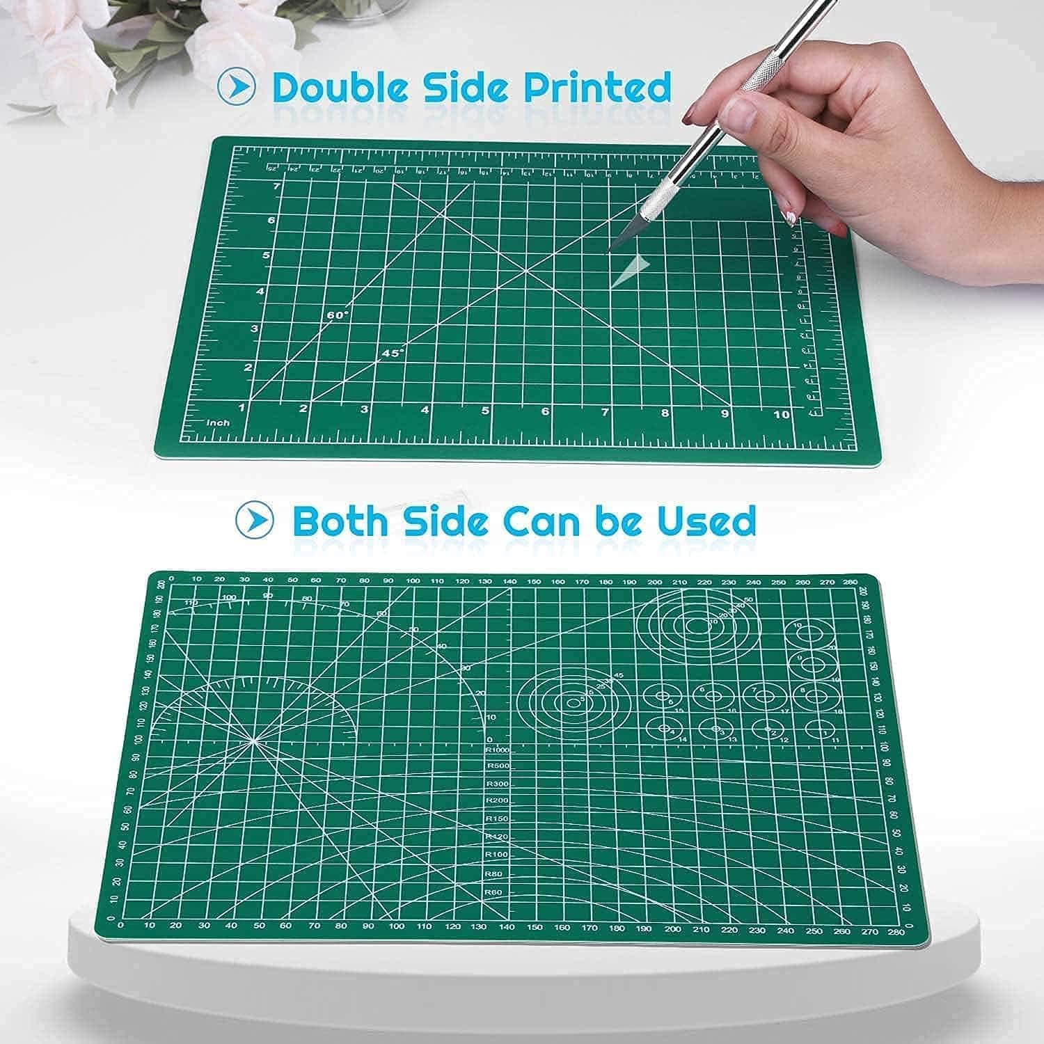 A1 Cutting Mat Self Healing Sewing Mat, 36" x 24" Rotary Cutting Mat 5-Layer Craft Board for Sewing, Quilting, and Scrapbooking Crafts Hobby Project Leather. (A1) 2
