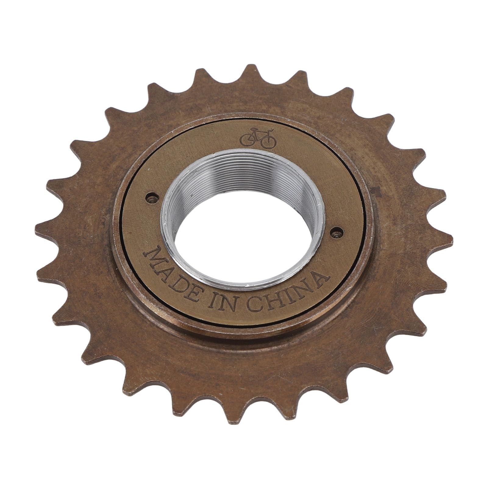 BuyWeek Ruota Libera per Bici, 24 Denti Pignone in Acciaio Ruota Dentata a velocità Singola Accessorio di Ricambio per Bicicletta