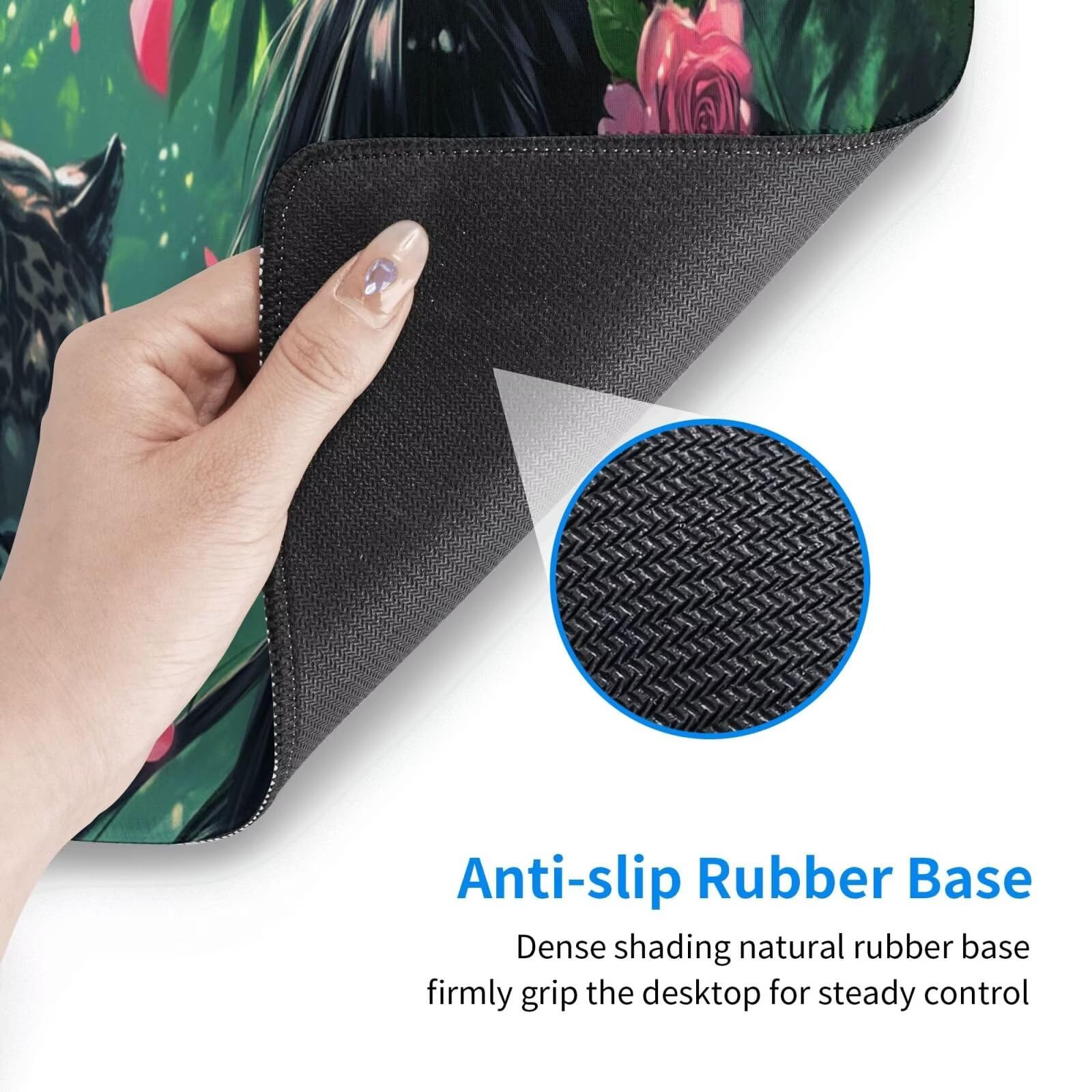 Alfombrilla Ratón Anime Alfombrilla Ratón XXL 1600 x 800 mm, Leopardo Mouse Pad Gaming con Bordes Cosidos, Impermeable Mousepad XXL Base de Goma Antideslizante Duradera, Mouse Pad para Oficina Q454