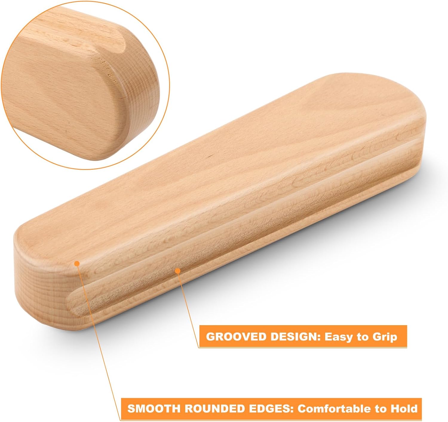 Wooden Clapper Sewing Tool,Wooden Clapper for Sewing & Quilting,Beech Wood for Steam Ironing,Seam Pressing & Point Pressing Ergonomic Design for Tailors,Quilters,DIY Garment Making