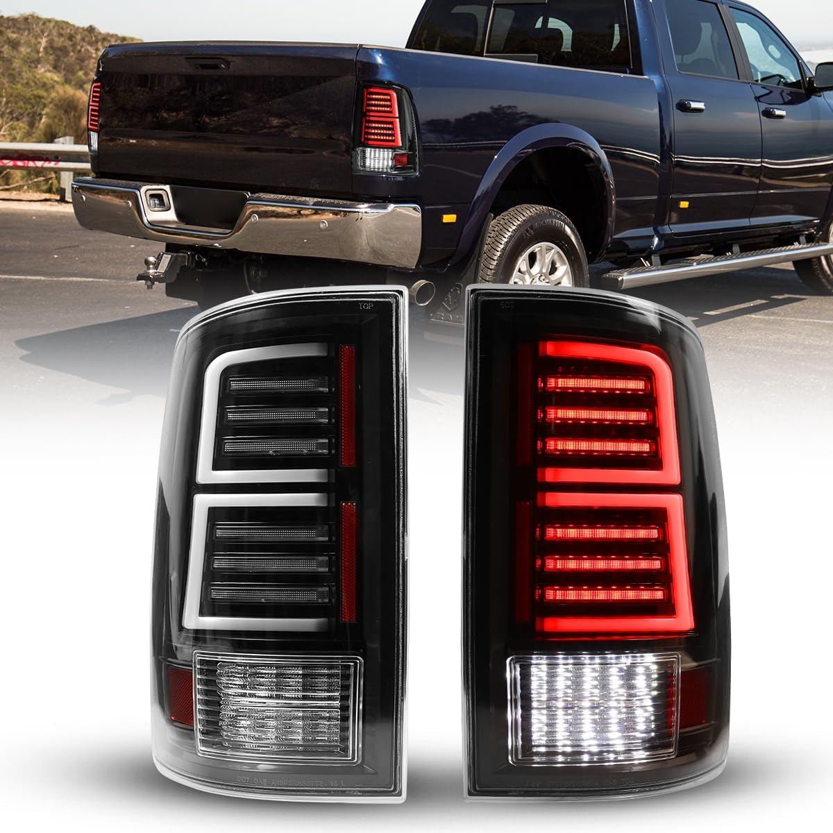 Nixon Offroad Led Tail Lights Assembly for 20092018 Dodge Ram 1500 2500 3500 w