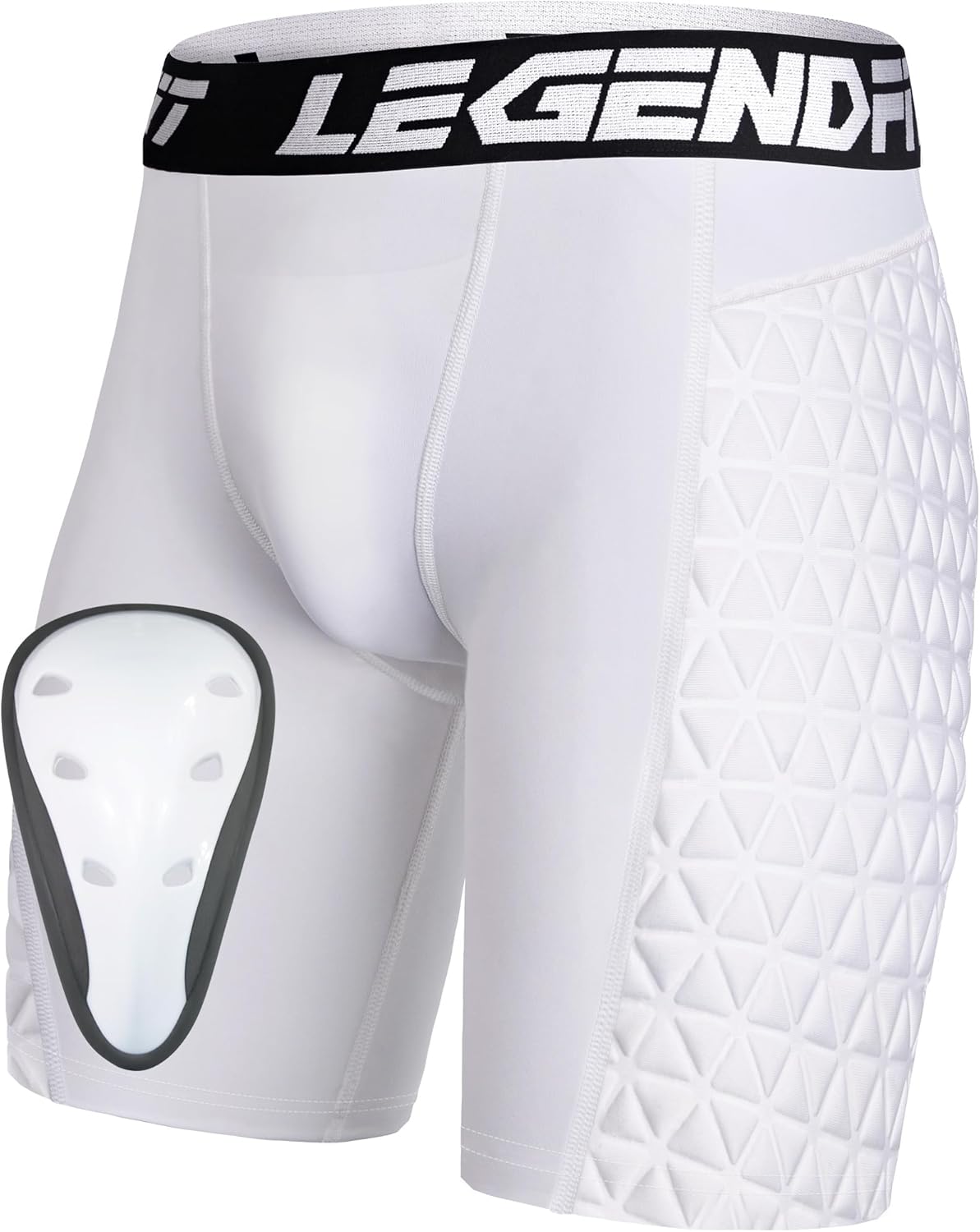 Men Baseball Sliding Underwear w/Cup Athletic Padded Compression Shorts Protector Support Football