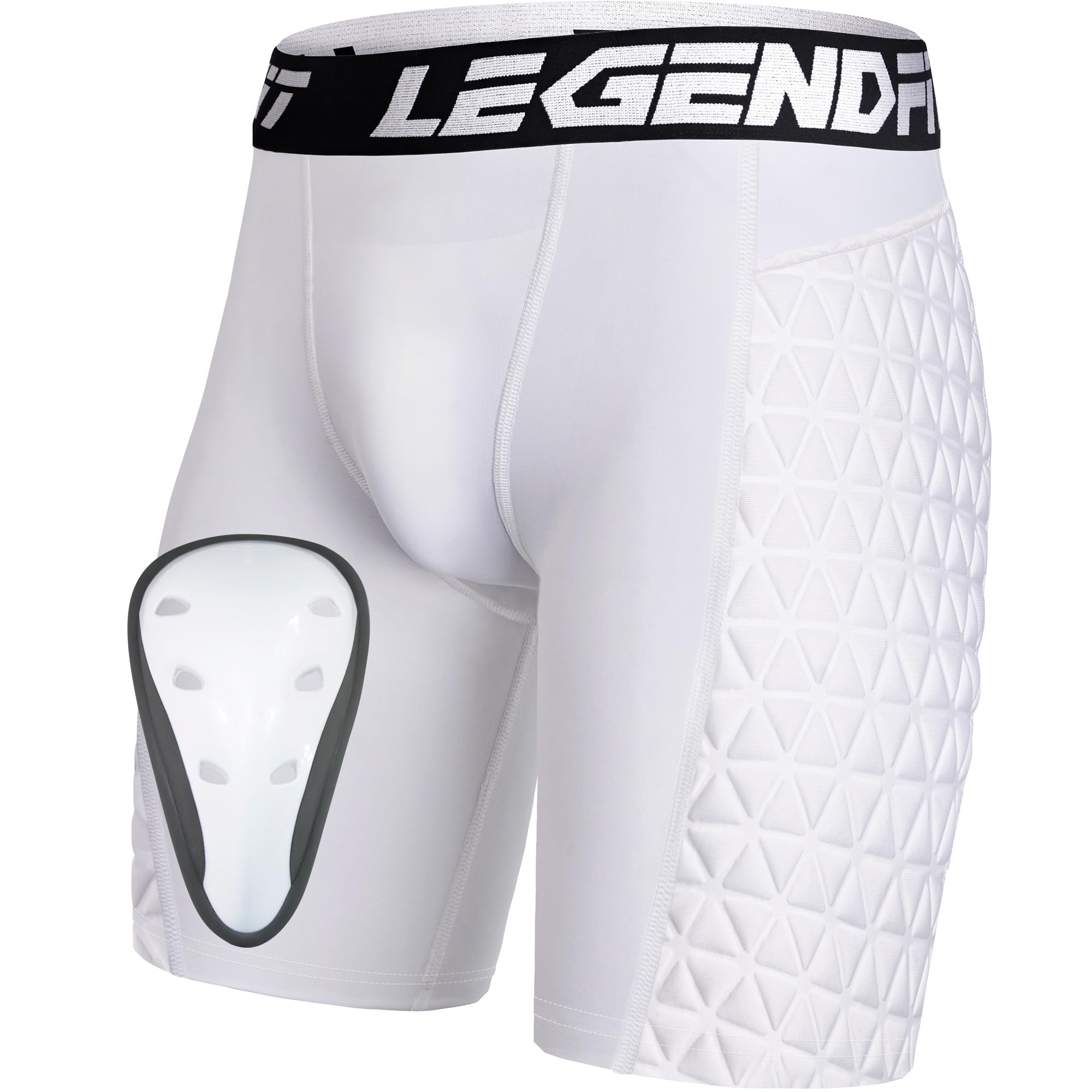 Legendfit Men Baseball Sliding Underwear w/Cup Athletic Padded Compression Shorts Protector Support Football