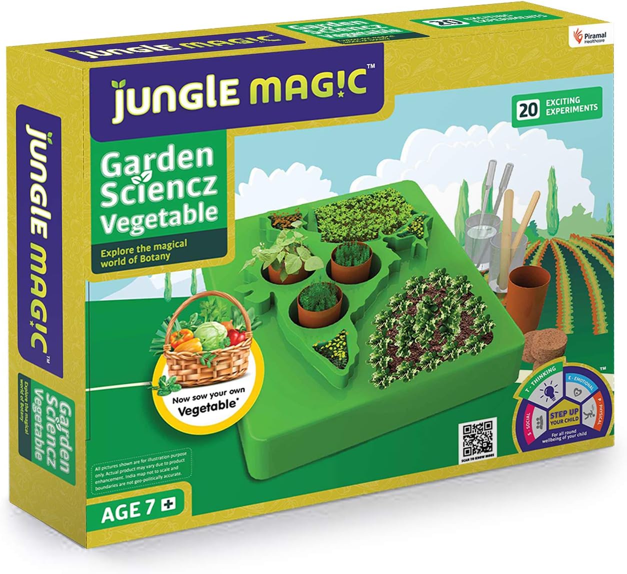 Jungle MagicGarden Scienz Experimental Educational Game for Kids (Vegetables) Green
