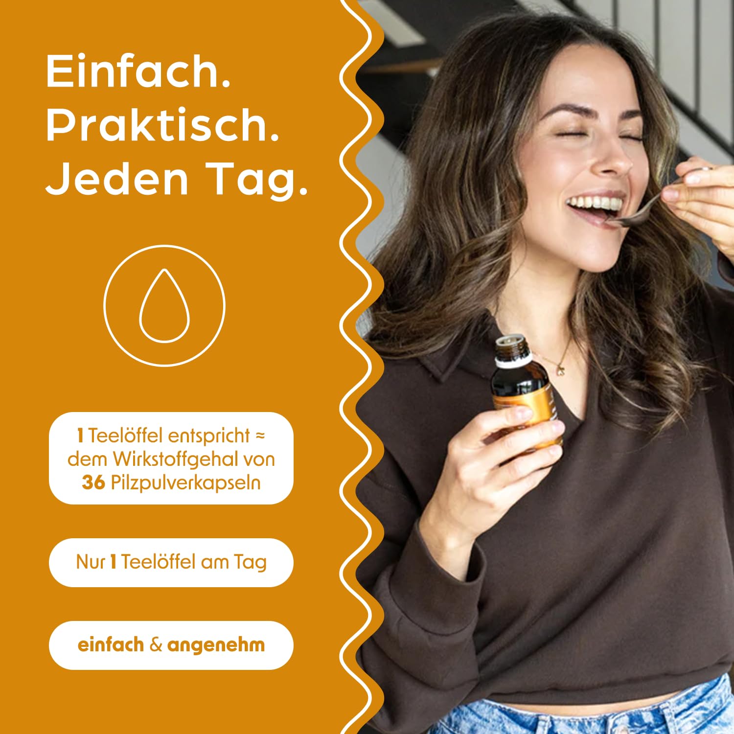 smaints Bio Chaga & Mandelpilz Flüssigextrakt | Bio-Vitalpilz-Dualextrakt mit über 43% Polysacchariden | Hochdosiert für maximale Bioverfügbarkeit | Mit Vitamin C zur Unterstützung des Immunsystems*