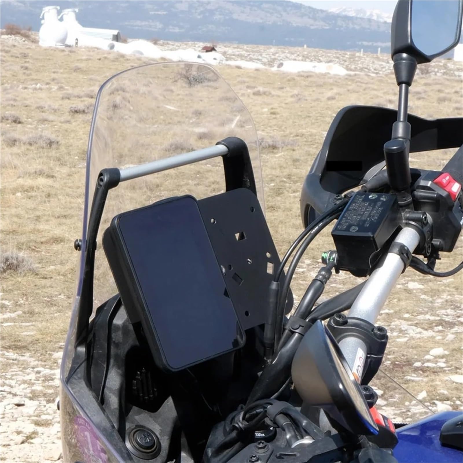 Uchwyt do nawigacji GPS uchwyt Podstawa wyświetlacza wielofunkcyjna, podstawa GPS pasująca do TENERE 700 T7 T700 2025+, rozszerzająca wyświetlacz fotela nawigacyjnego Uchwyt GPS