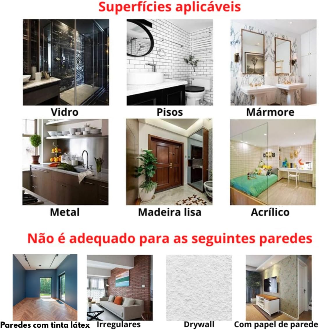 Suporte Adesivo Varão Cortina Haste Gancho Kit 10u Sem Furos (Transparente)