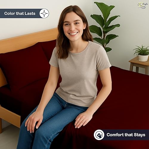 Miniatura 7 de Sábanas extralargas de algodón para dormitorio individual XL, sábanas de algodón tamaño individual XL, sábanas de cama individual XL, bolsillo