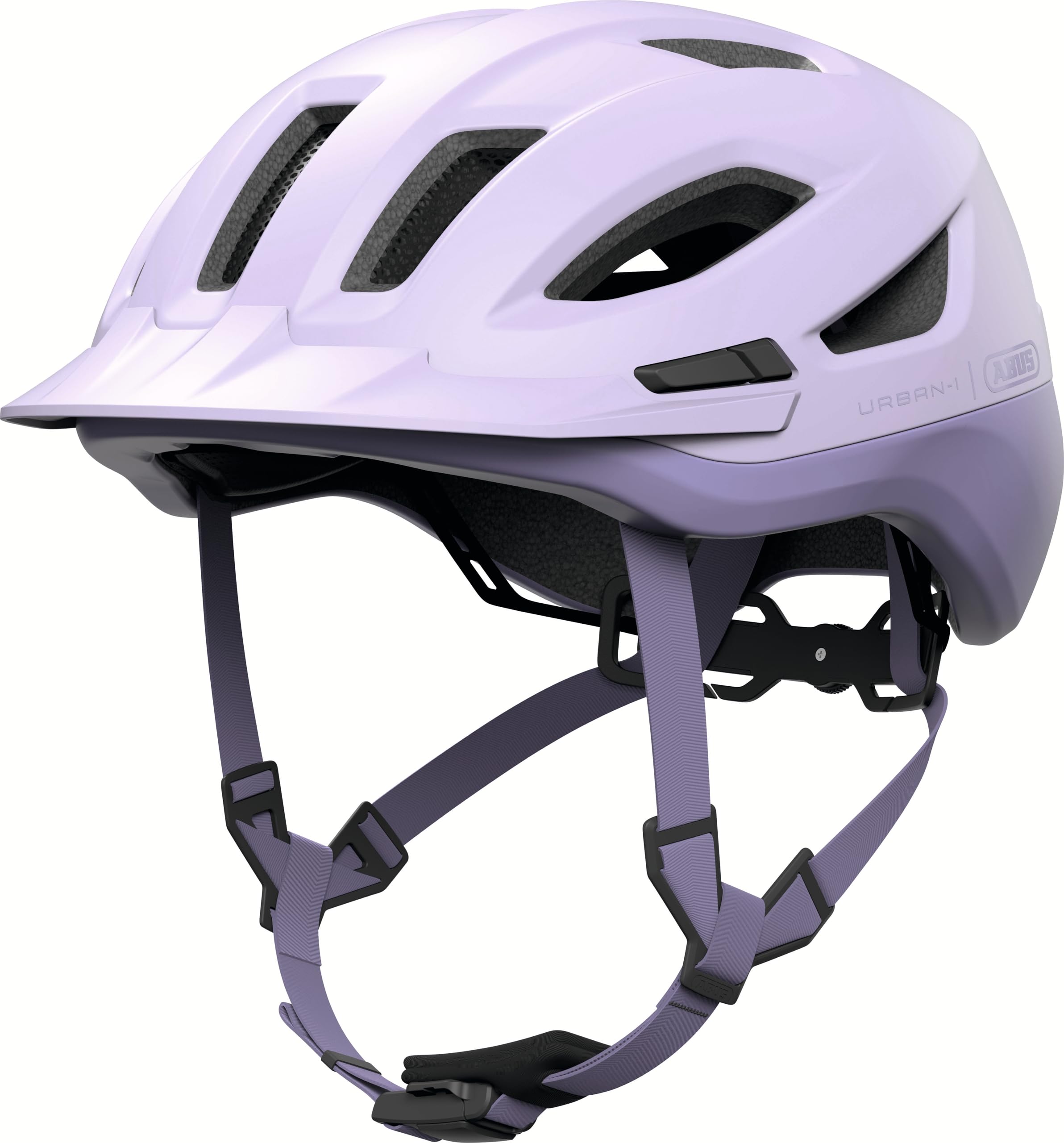 ABUS Kask miejski Urban-I 4.0 ACE – kask rowerowy z ładowanym światłem tylnym, 4 tryby świecenia, daszek, otwór na warkocz i magnetyczne zamknięcie – dla młodzieży, kobiet i mężczyzn