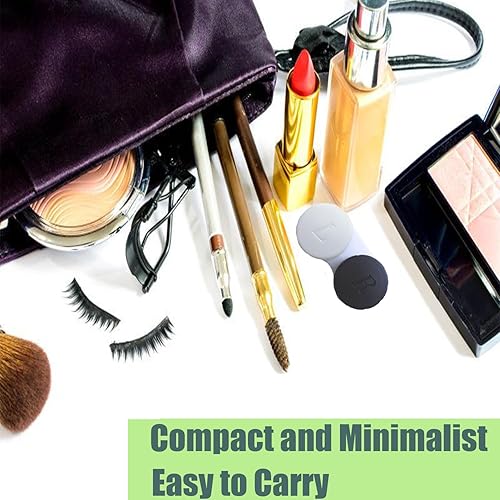 Miniatura 6 de Paquete de 4 fundas para lentes de contacto a granel para lentes de contacto para remojar contenedor de almacenamiento (negro)