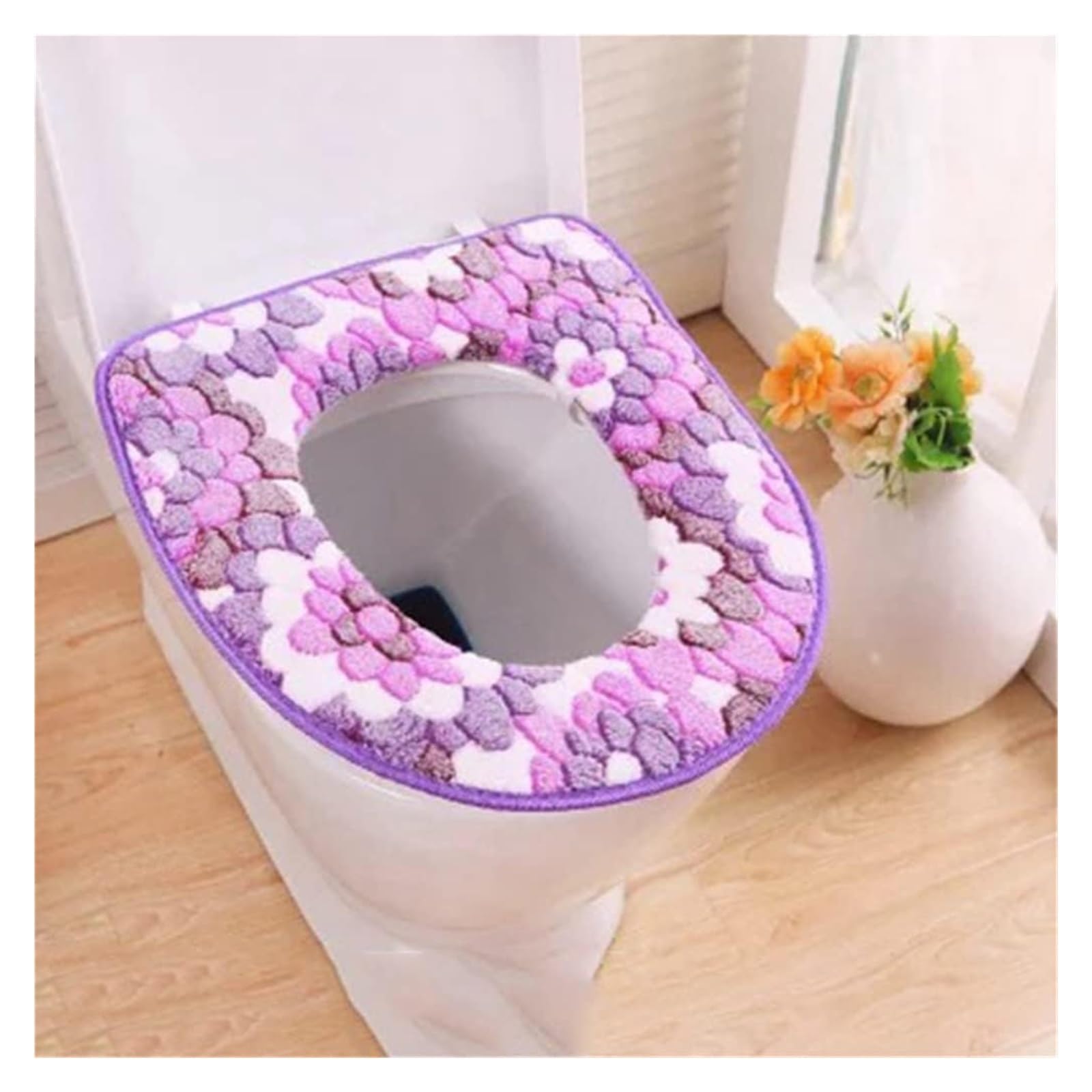 GDHKDDFL Domestic toilet seat covers, Cushion，Warm Winter Cover Toilet mat Bathroom Accessories Soft Universal