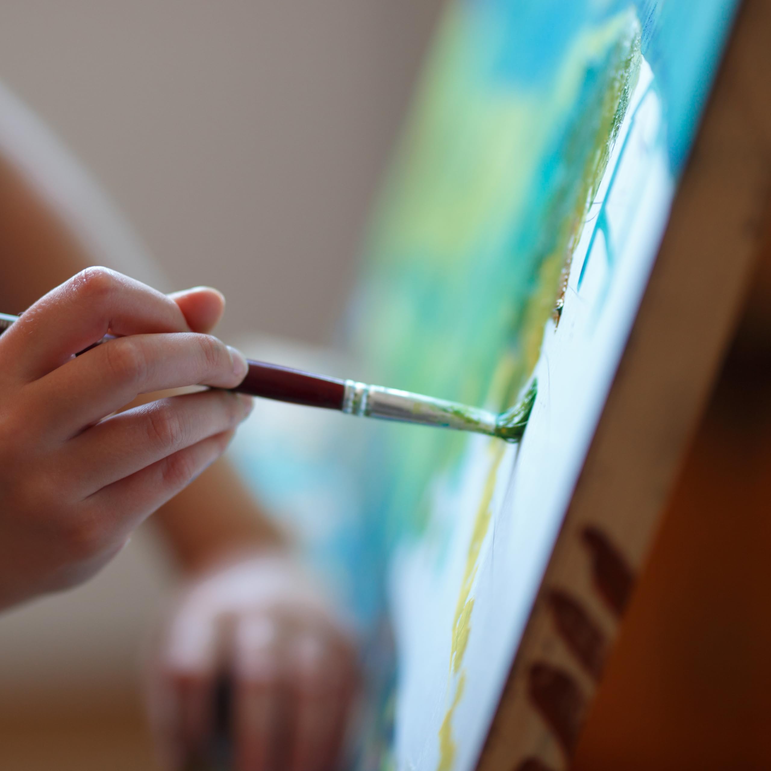 Tela per Dipingere 90x60 cm - 1 Pezzo - Telaio - Canvas Vergini, Bianche - Pittura Acrilica e Olio