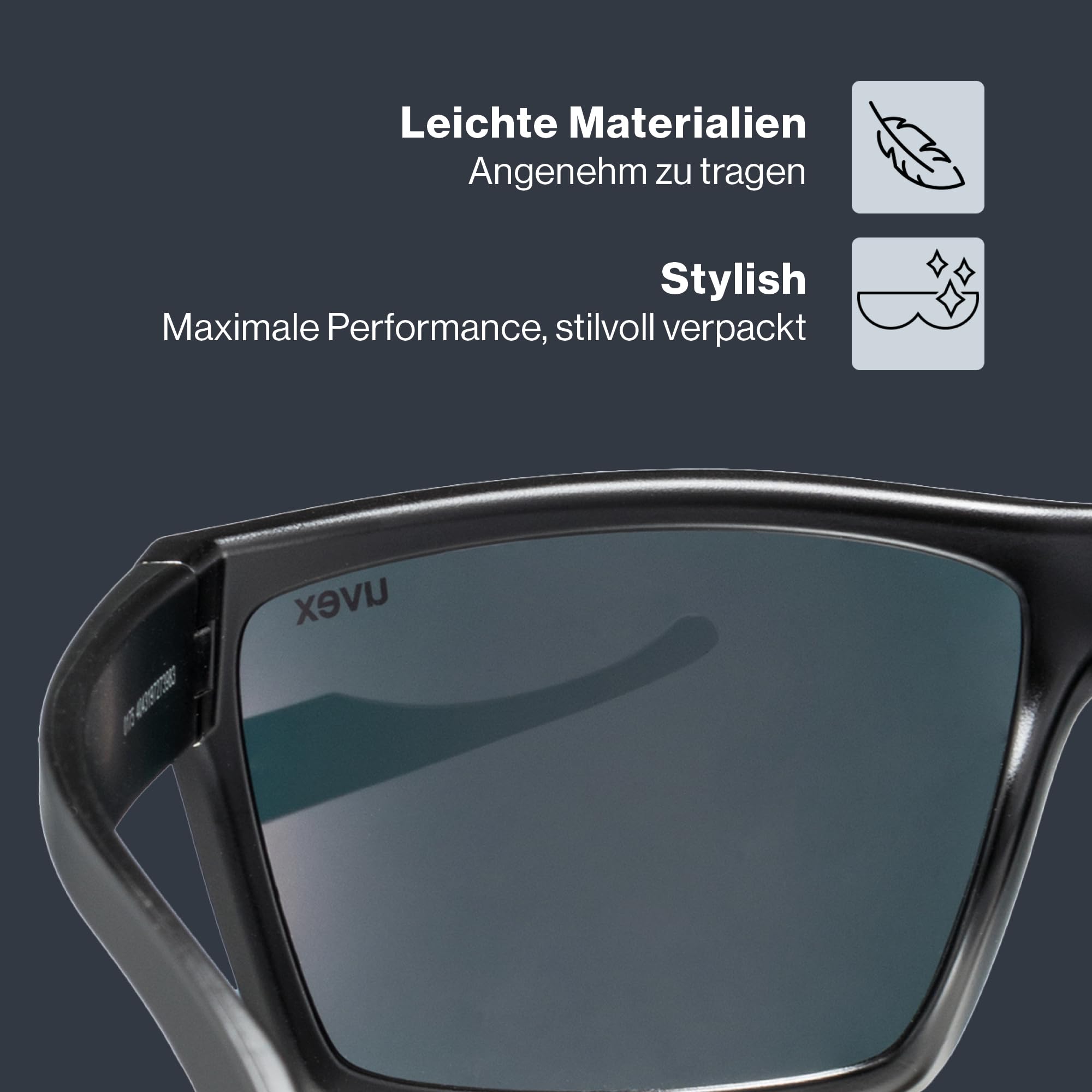 uvex LGL 29 - Sonnenbrille für Damen und Herren - starker Schutz vor Sonnenstrahlung - inkl. uvex Schriftzug auf den Bügeln