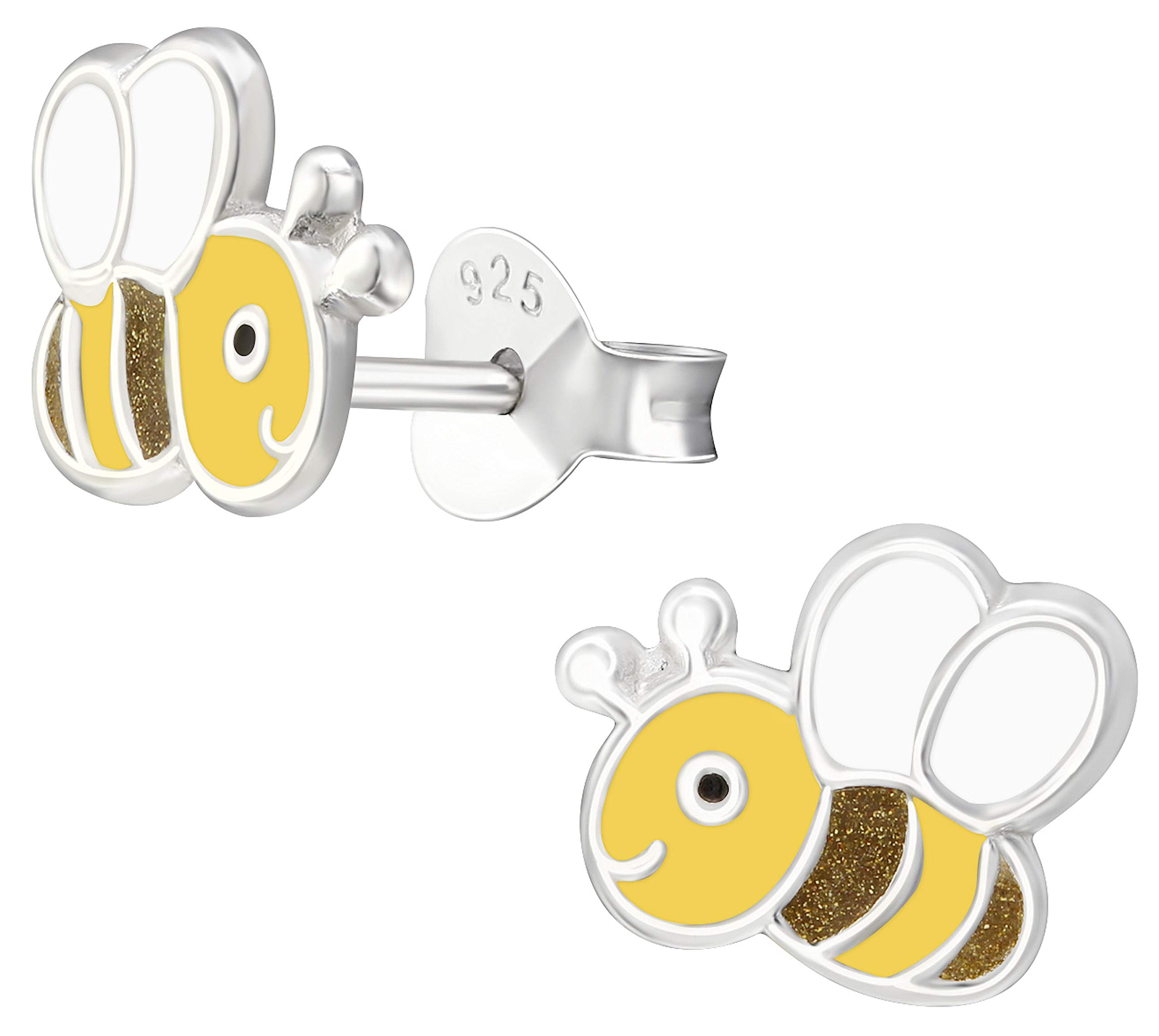 Aww So Cute 925 Sterling Silver Hypoallergenic Bumblebee Stud Earrings for Babies, Kids & Girls | Diwali Gift | Comes in a Gift Box | 925 Stamped with Certificate of Authenticity | ER1522 (B07R9MKH9M) Amazon Price History, Amazon Price Tracker