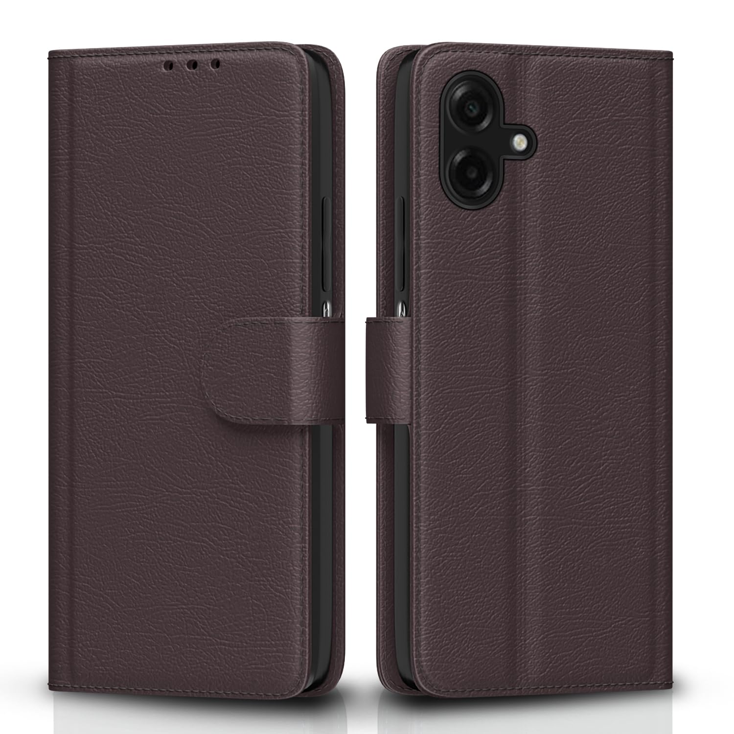 Pikkme Flip Cover for Samsung Galaxy M07 / A07 / F07 Leather Finish | Inside TPU with Card Pockets | Wallet Stand and Shock Proof | Complete Protection Flip Case(Coffee)-image-21