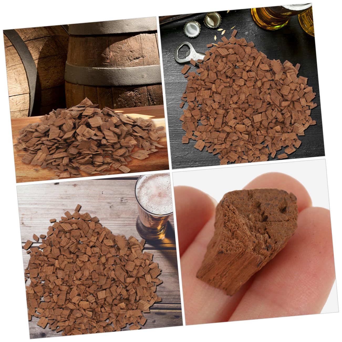Quercia per 2 Borse da Ciascuna, Materiale in Legno di Quercia, per Ristoranti e caffè, Migliorano Aroma