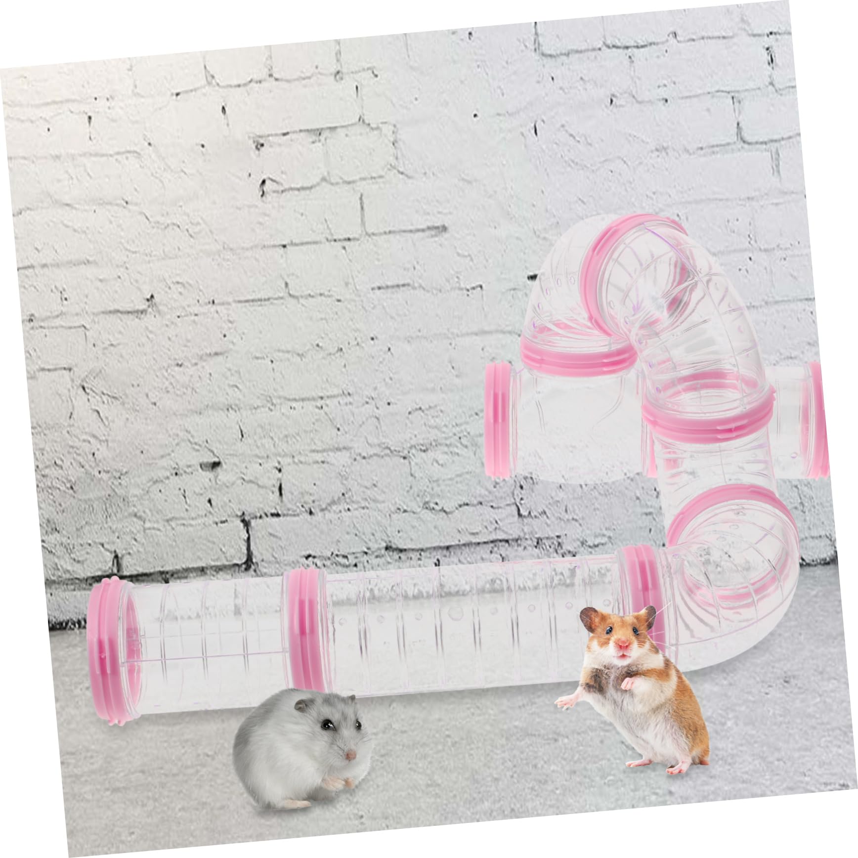 Hamsterröhren für Selbstgemacht Verbindungstunnel im Käfig, 2 Stück-Pack