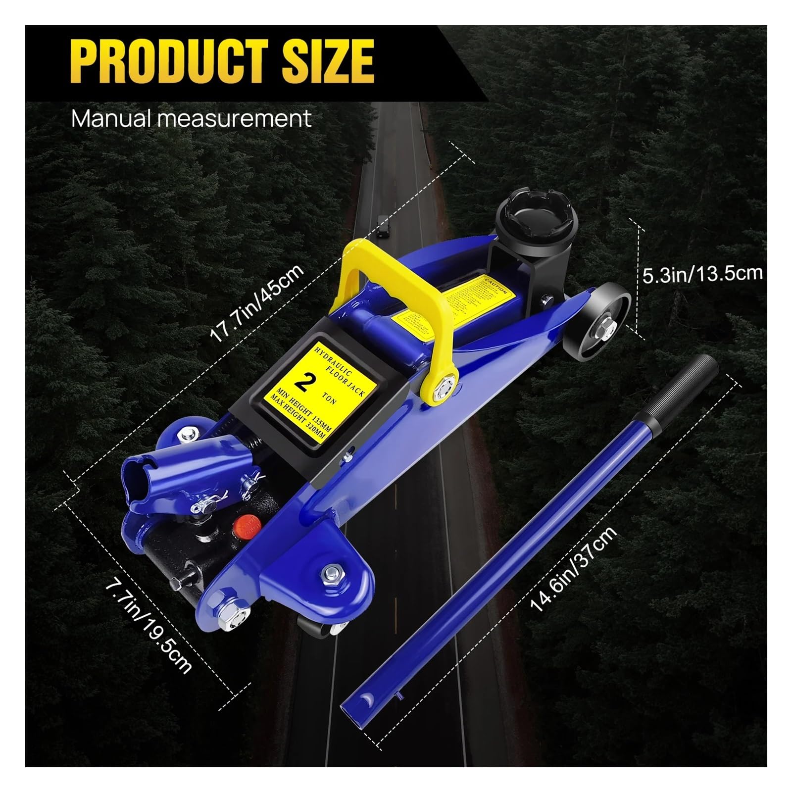 podnośnik Podnośnik samochodowy Wózek hydrauliczny Podnośnik podłogowy o dużej wytrzymałości 2 tony do podnoszenia w garażu samochodowym Naprawa opon Wymiana opon awaryjnych