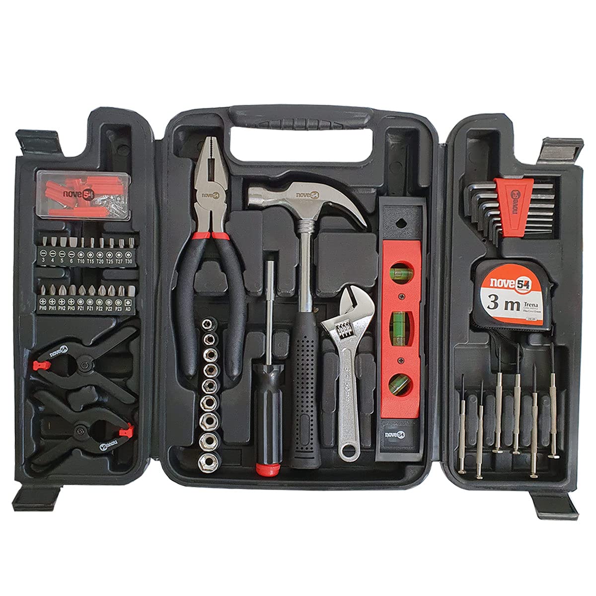 54-71　4枚セット JOGO FERRAMENTAS MANUAIS 131 PEÇAS + MALETA - NOVE54 - Casil