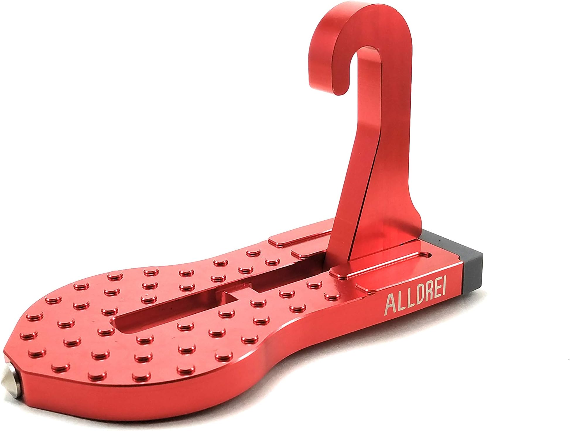 ALLDREI Car Doorstep for Easy Access Vehicle Rooftop, Roof-Rack – Hooked on U Shaped Slam Latch Doorstep, for SUV, Jeep, RV (Red)