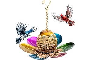 Hummingbird Small Bird Feeders Mesh Metal Wild Bird Feeder