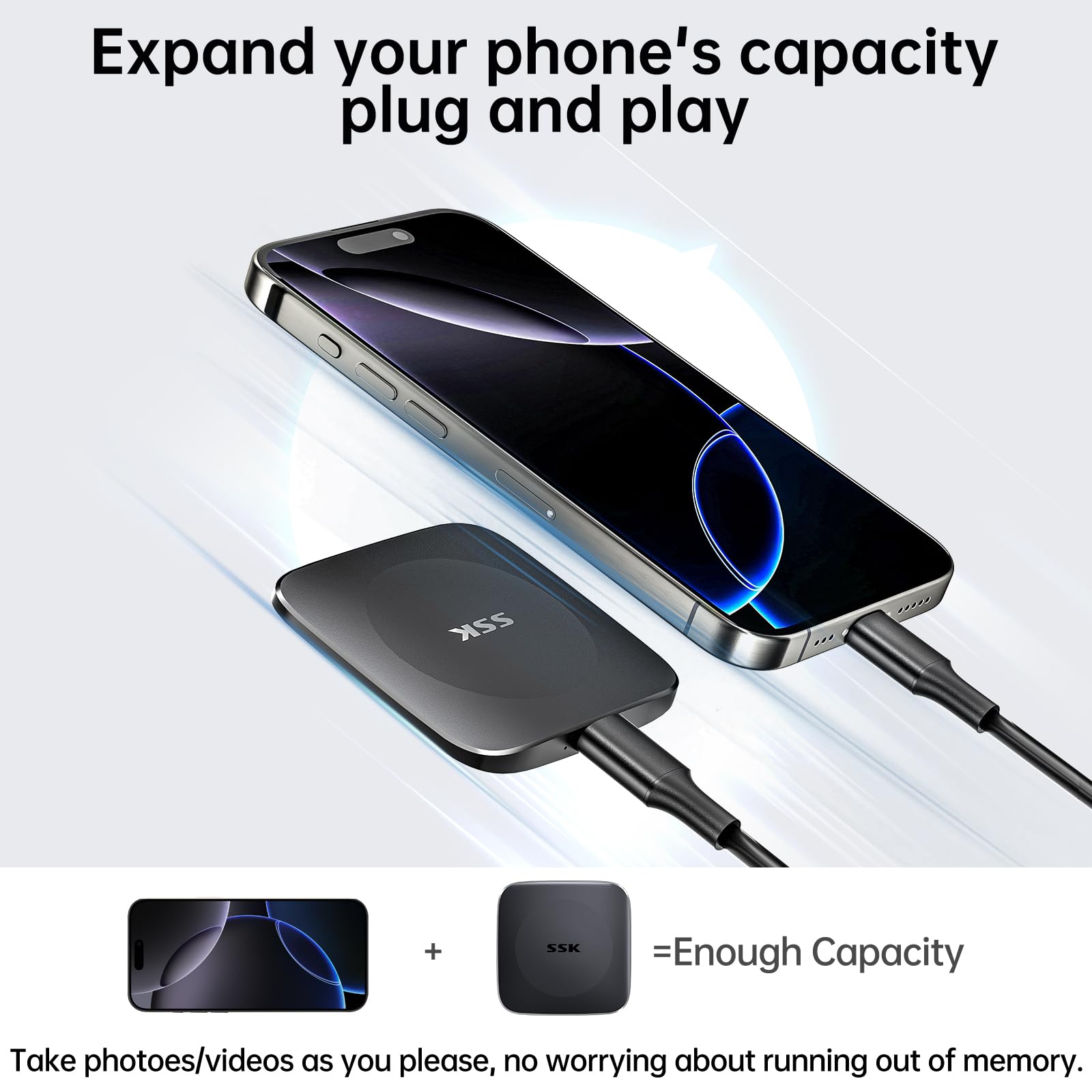 SSK External SSD 2TB Bundle - Additional View