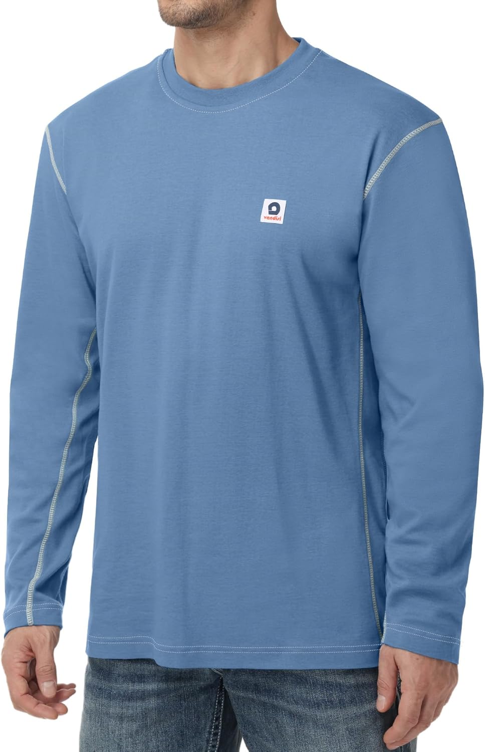 FR Shirts Fire Resistant Shirts Clothing for Men 100% Cotton Pre-Washed 6.5oz Lightweight FR Long Sleeve Shirts - Image 3