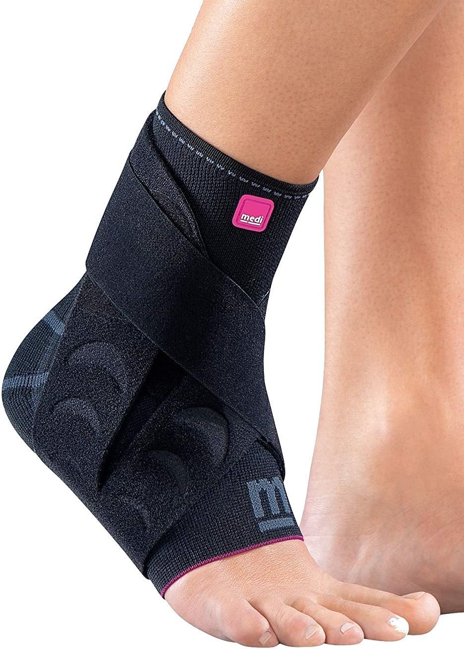 Medi Levamed Active Knit Ankle Support Left (Black) Size 4