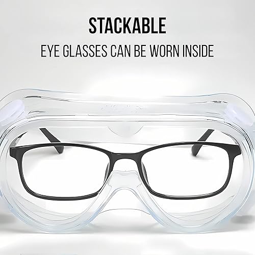 Miniatura 2 de Gafas de seguridad protectoras ajustables, antiniebla, protección contra gafas, lentes resistentes a los arañazos, ideales para seguridad en el