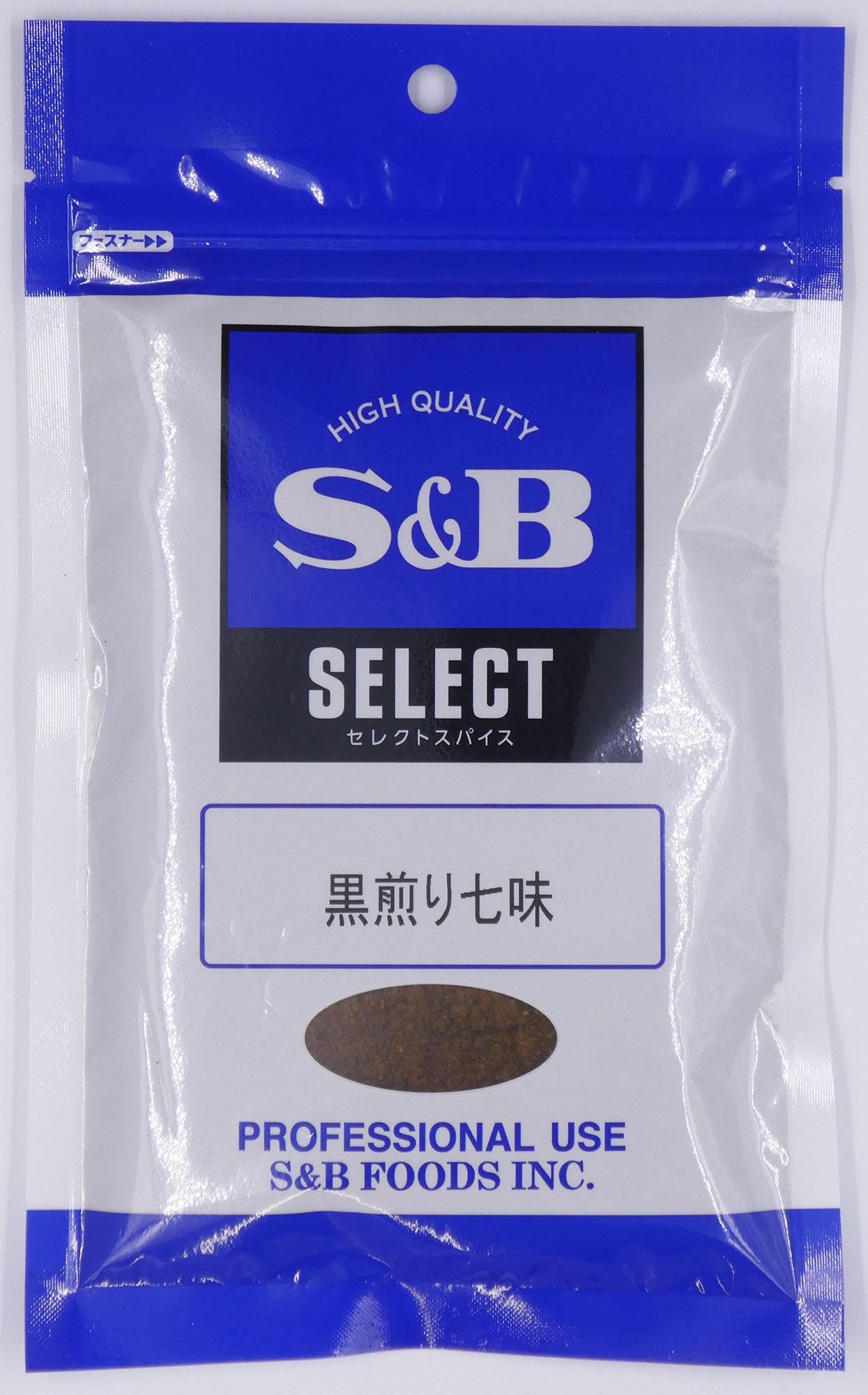 エスビー食品 セレクト 黒煎り七味 100g 袋入り ×2個