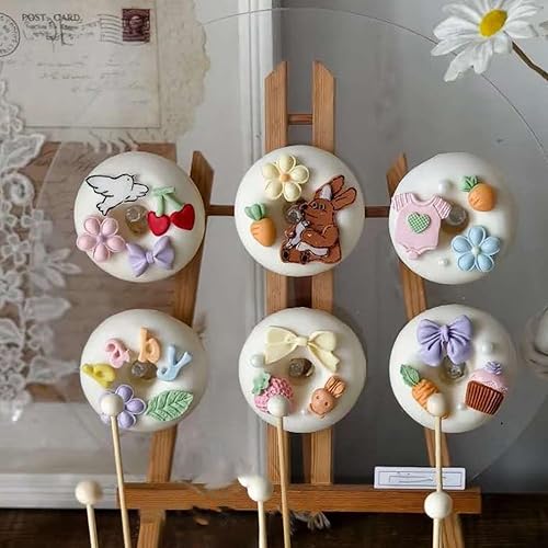 Miniatura 8 de Moldes de silicona para donas de helado, moldes para fondant de macarrón, para decoración de pasteles, decoración de cupcakes, caramelo y goma de