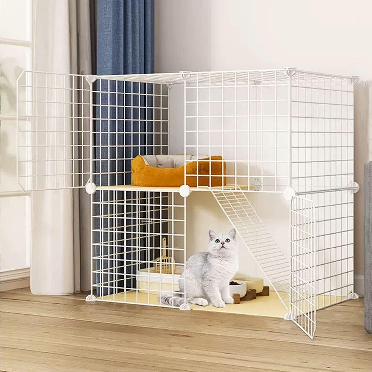 Cat Cage Large DIY Indoor, Cat Playpen for Small Animals